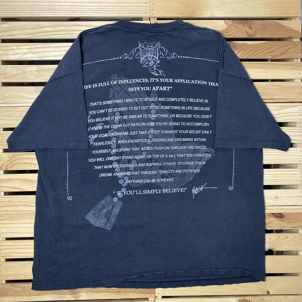 Tapout Vintage Tapout x Charles Lewis Jr. Black MMA Tee Size 3XL Size US XXL / EU 58 / 5 - 2 Thumbnail