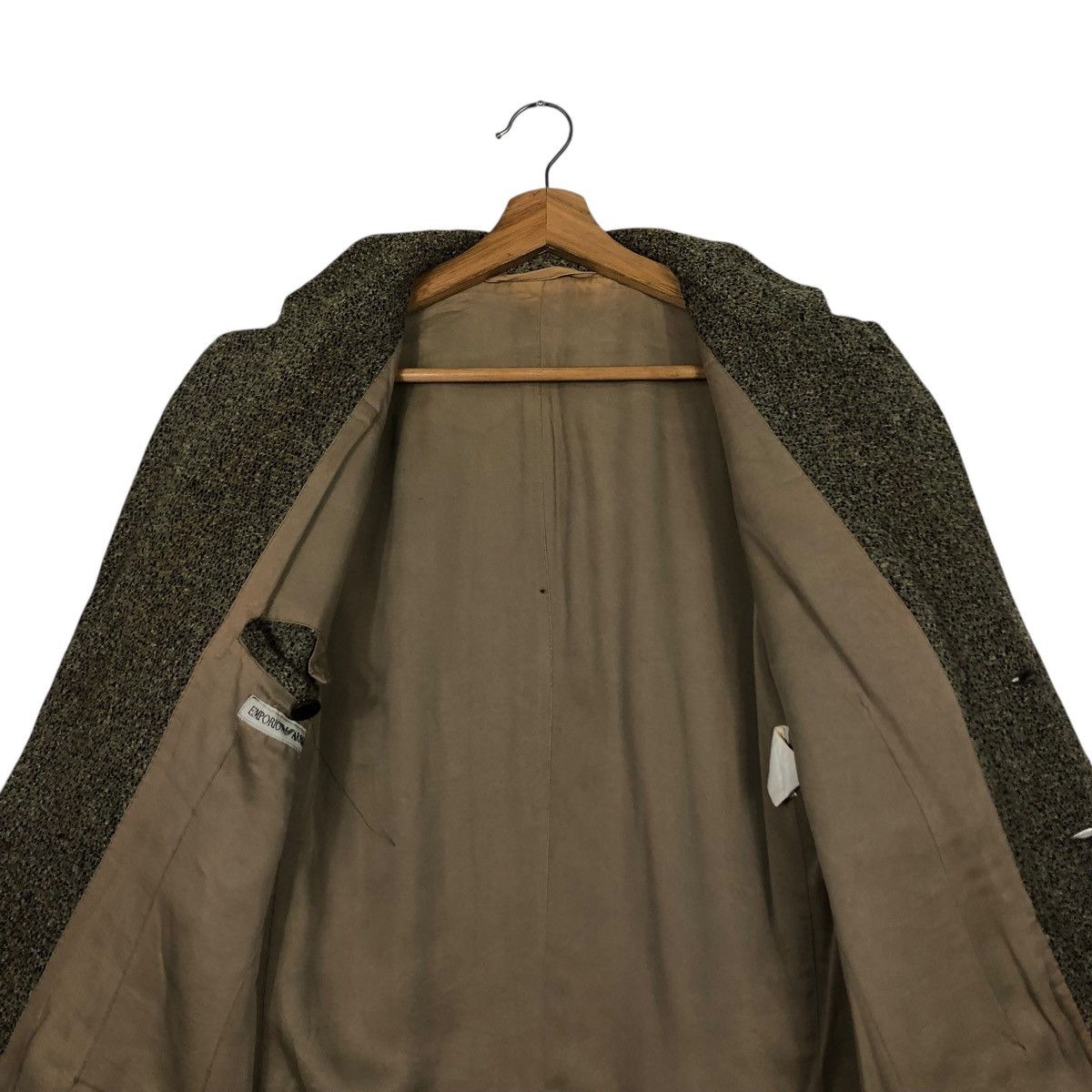 Emporio Armani 🔥VINTAGE WOOL HERRINGBONE JACKET EMPORIA ARMANI MADE ITALY Size US M / EU 48-50 / 2 - 16 Thumbnail