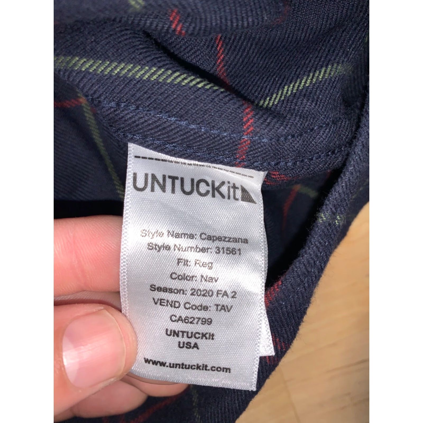 UNTUCKit UNTUCKit Capezzana Button Up Shirt Mens L Blue Casual Long Sleeve #9306 Size US L / EU 52-54 / 3 - 2 Thumbnail