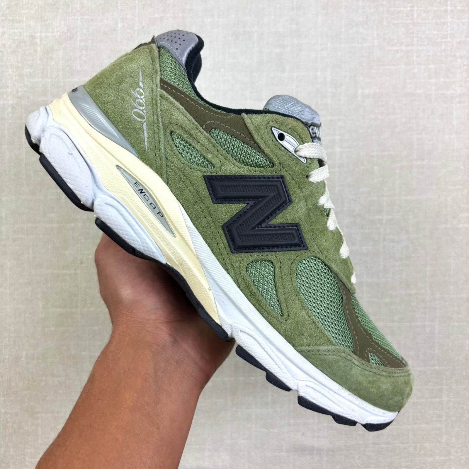 New Balance 🫒 2022 JJJJound x New Balance 990v3 “Olive” 8W Size US 8 / IT 38 - 1 Thumbnail
