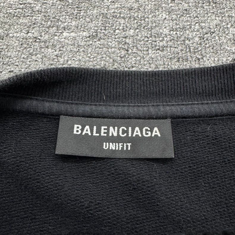 Balenciaga Balenciaga Embroidered Logo Patchwork Mock Neck Sweater Size US S / EU 44-46 / 1 - 3 Thumbnail