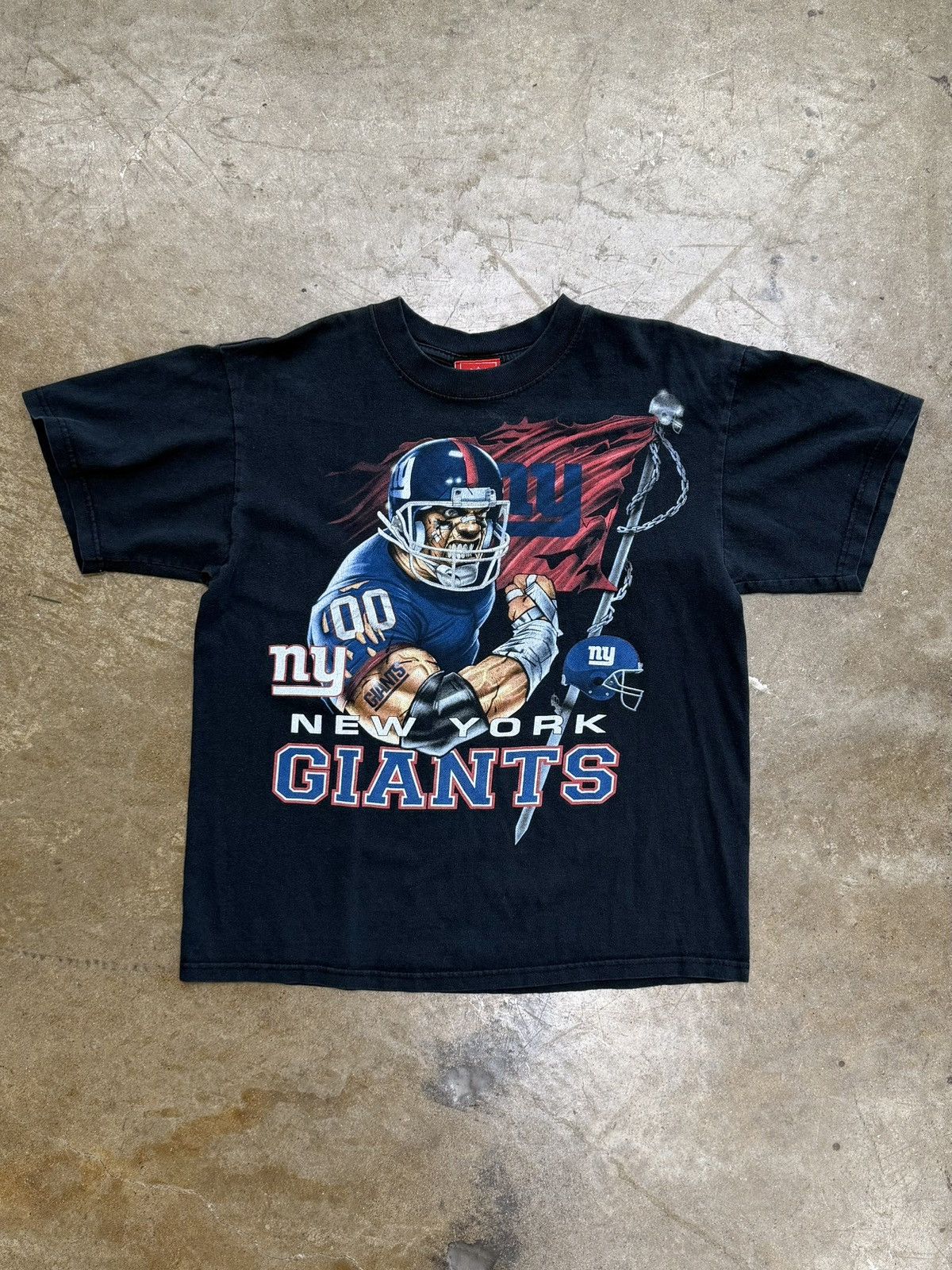 NFL Vintage NFL New York Giants Football Player Team Tee Medium Size US M / EU 48-50 / 2 - 2 Thumbnail