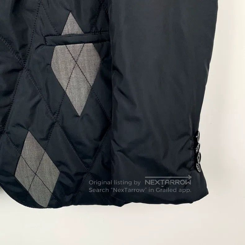 Valentino Valentino Black down jacket with rhombus lapels Size US S / EU 44-46 / 1 - 4 Thumbnail
