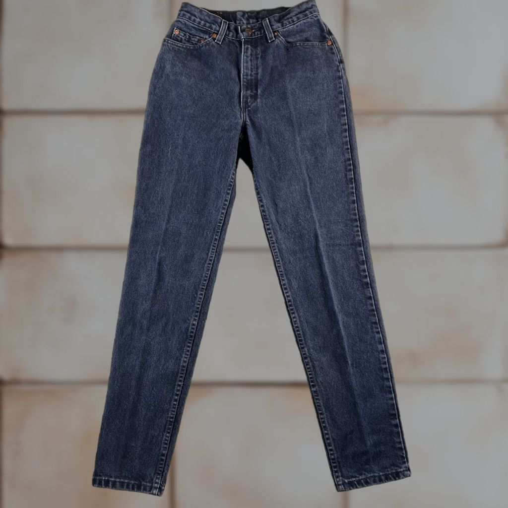 Levi's VINTAGE Levi's 512 Jeans Womens 25x30 Blue Dark Wash High Rise Tapered 90s USA Jeans Womens 25x30 Blue Dark Wash Levi's 512 90s USA Size 42" / US 20 - 1 Thumbnail