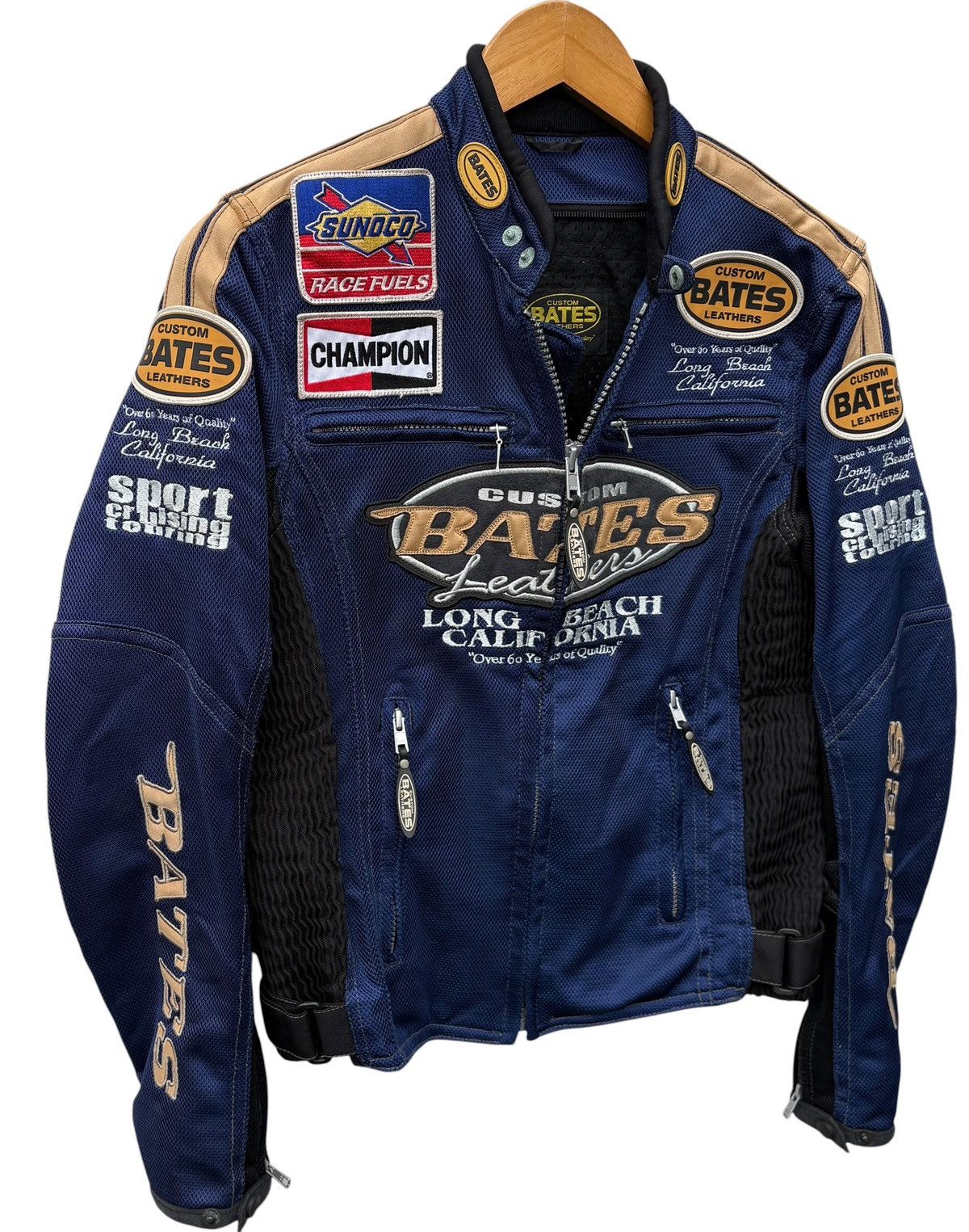Sports Specialties Vintage Bates Leather Motorcycle Biker Jacket Size US S / EU 44-46 / 1 - 5 Thumbnail