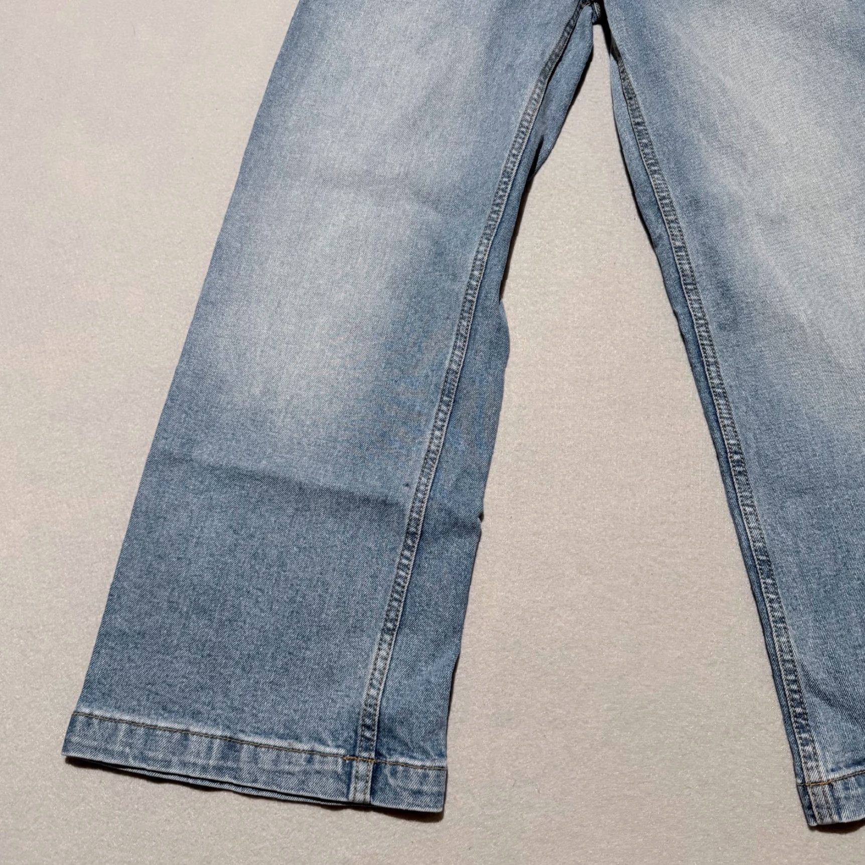 Vintage DRIFTWOOD Charlee Cropped Flare Jeans Womens Blue Denim Wide Leg Button Fly - 24 Size 42" / US 20 - 5 Thumbnail