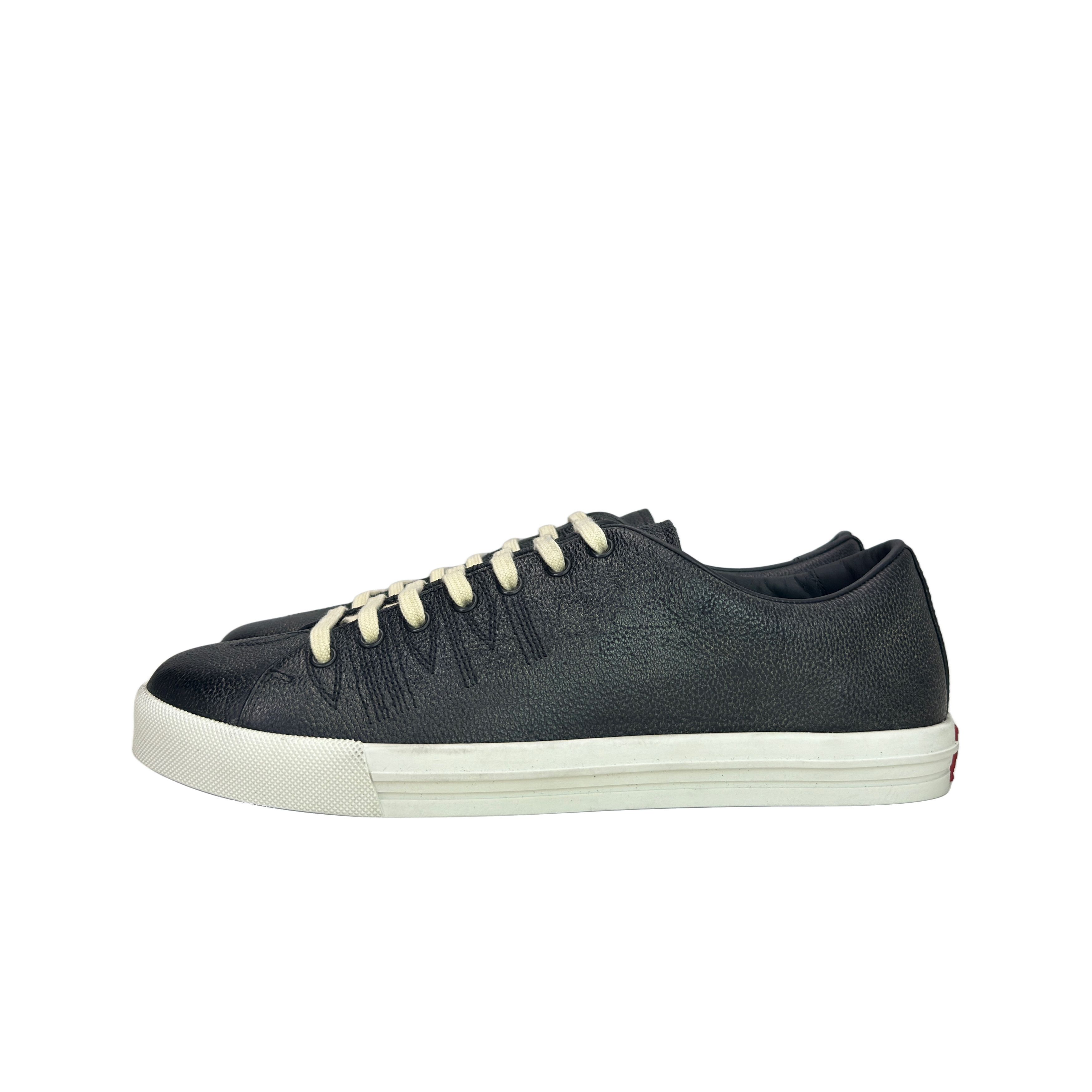 Prada Prada Leather Low-Top Sneakers Size 8.5 Size US 8.5 / EU 41-42 - 1 Thumbnail