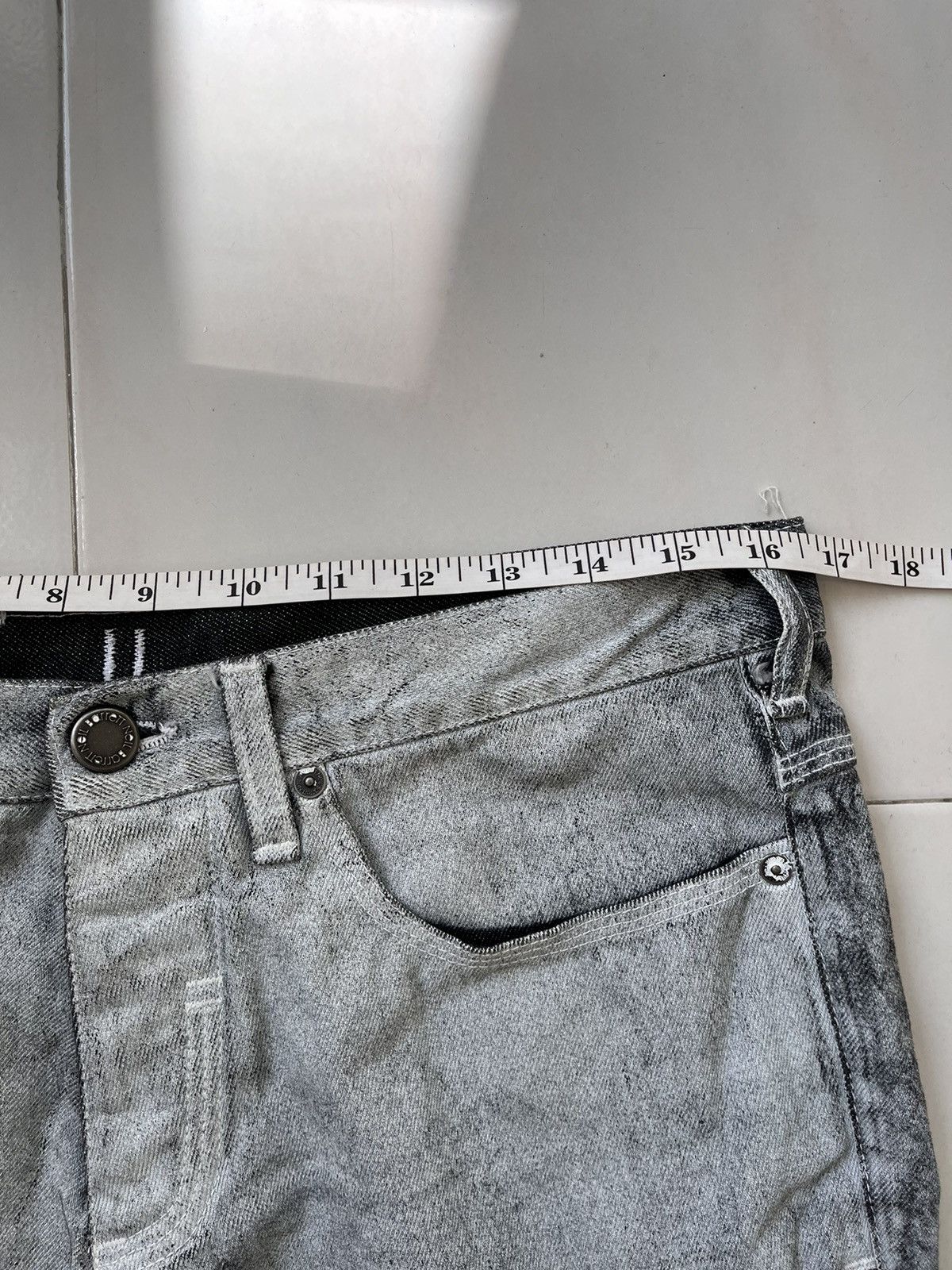 Neil Barrett 💥 Neil Barret Waxed Coated Denim Size 33" - 10 Thumbnail