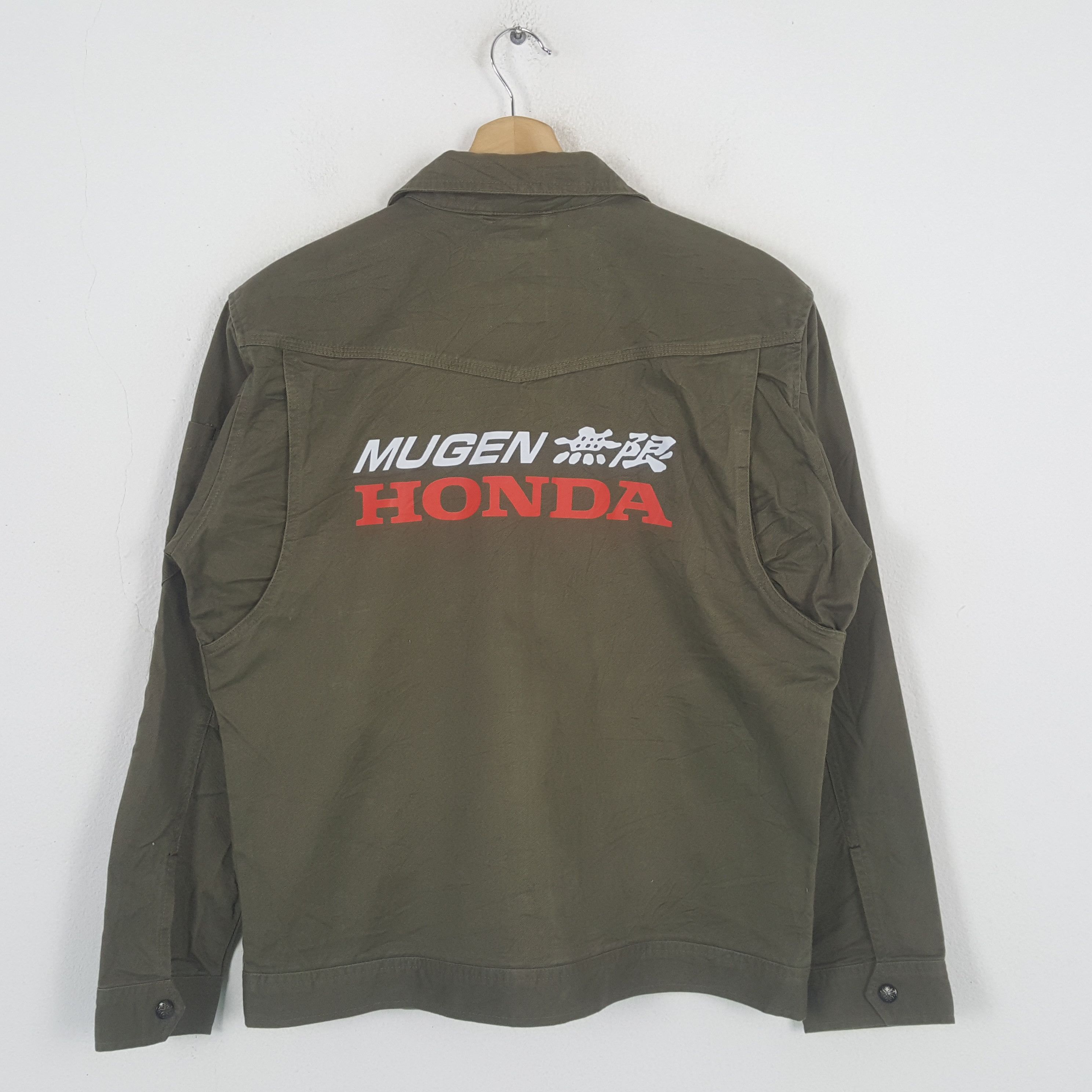 Japanese Brand × Vintage Vintage Mugen Honda Motorsports Custom Shirt Jacket C284N19 Size US M / EU 48-50 / 2 - 1 Thumbnail