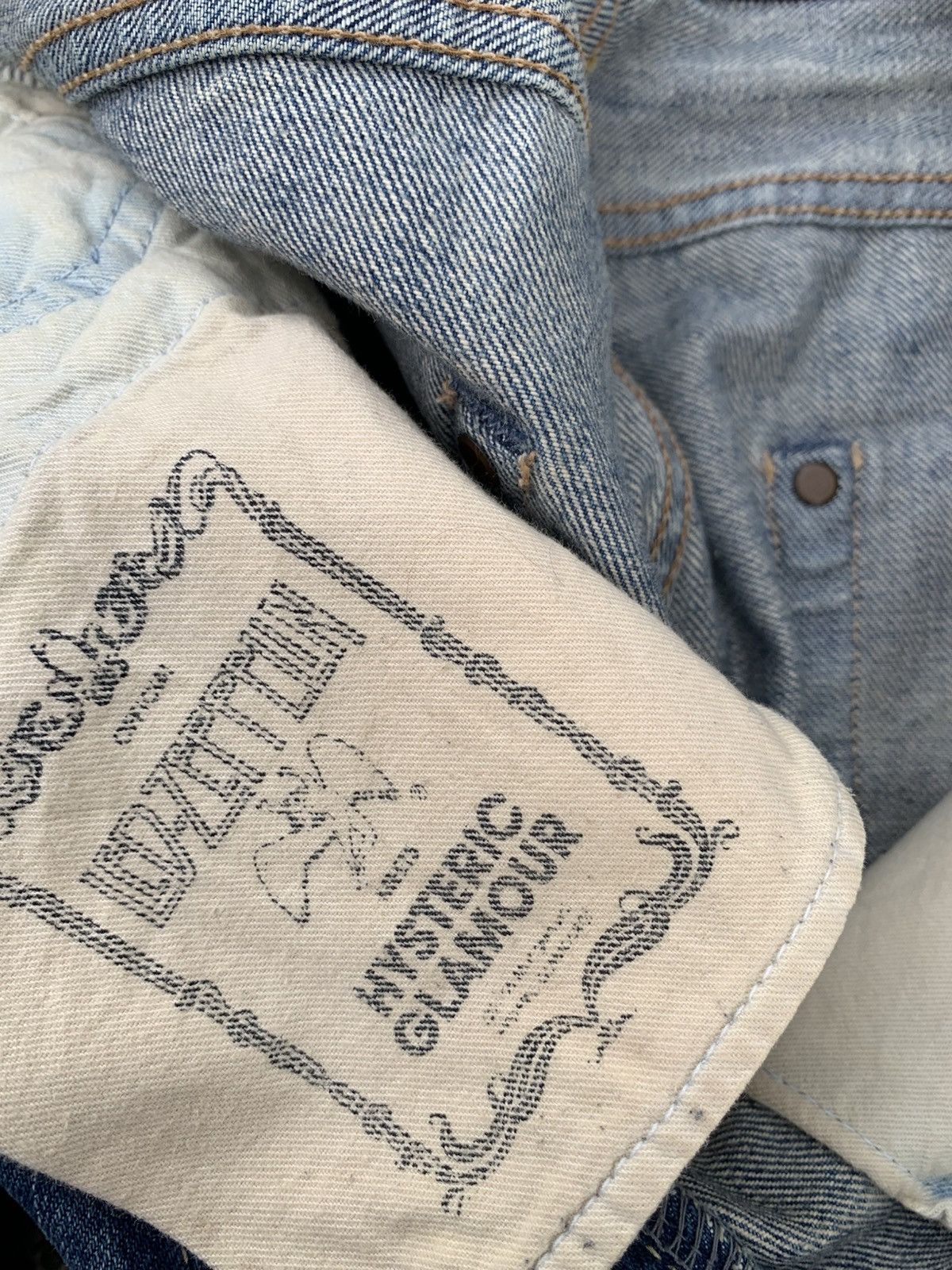 Kapital HYSTERIC GLAMOUR LED ZEPPELIN FLARE SELVEDGE DISTRESSEDDENIM Size US 32 / EU 48 - 23 Thumbnail