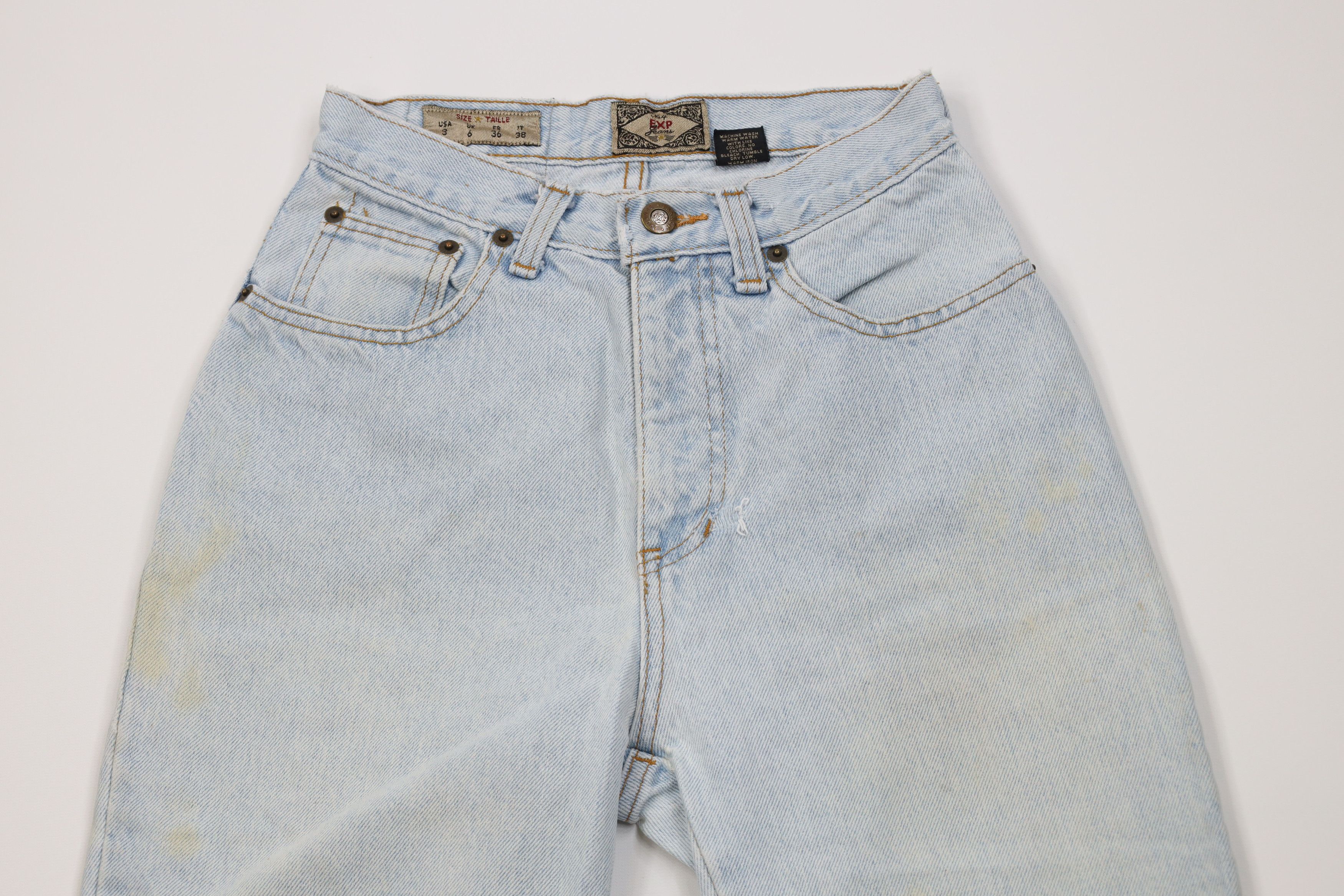 Vintage Vintage 90s Streetwear Relaxed Fit Tapered Denim Jeans USA Size 26" / US 2 / IT 38 - 2 Thumbnail