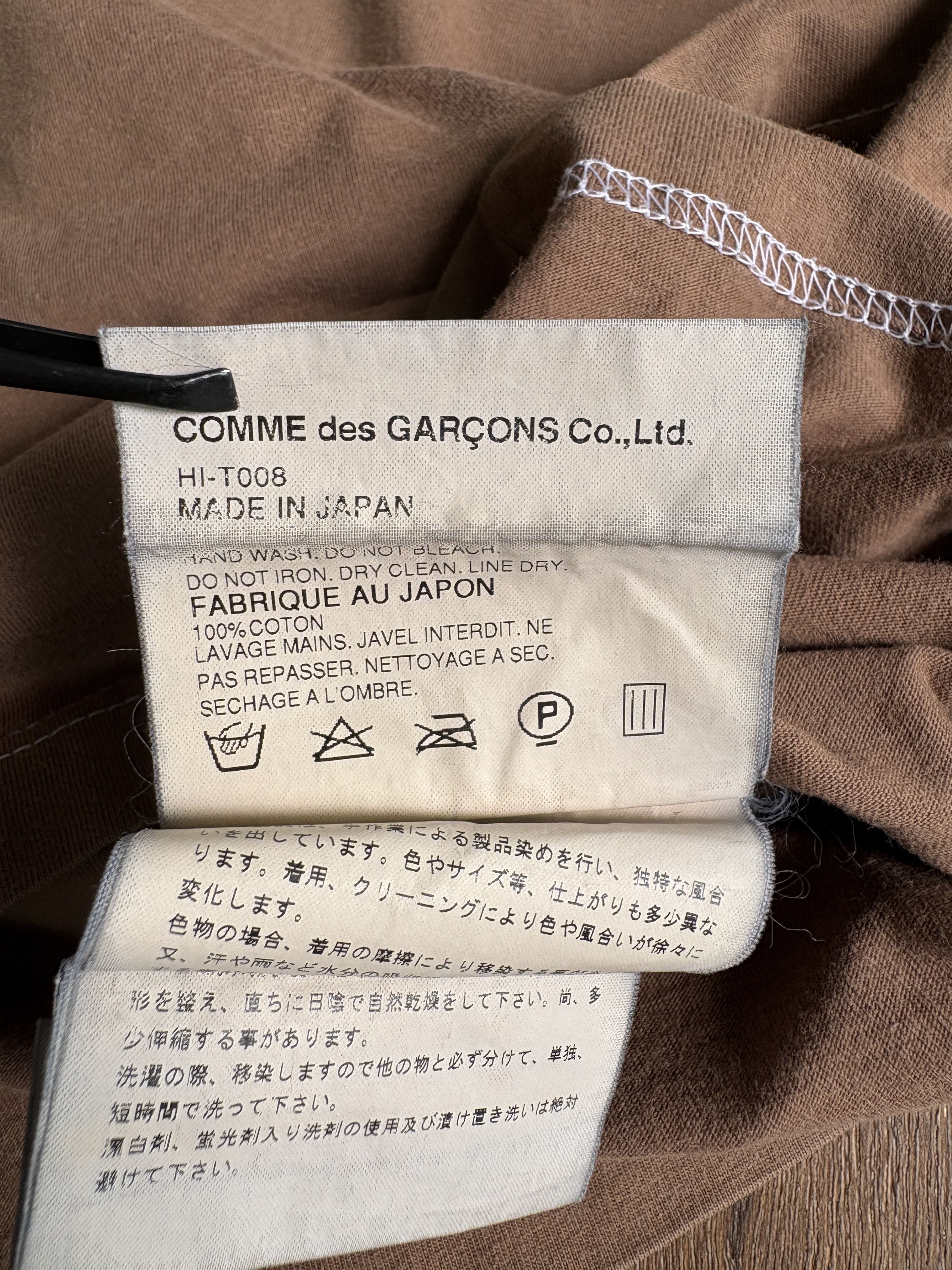 Comme des Garcons CDGH CIGAR embroidery tee 2002 Size US M / EU 48-50 / 2 - 5 Thumbnail