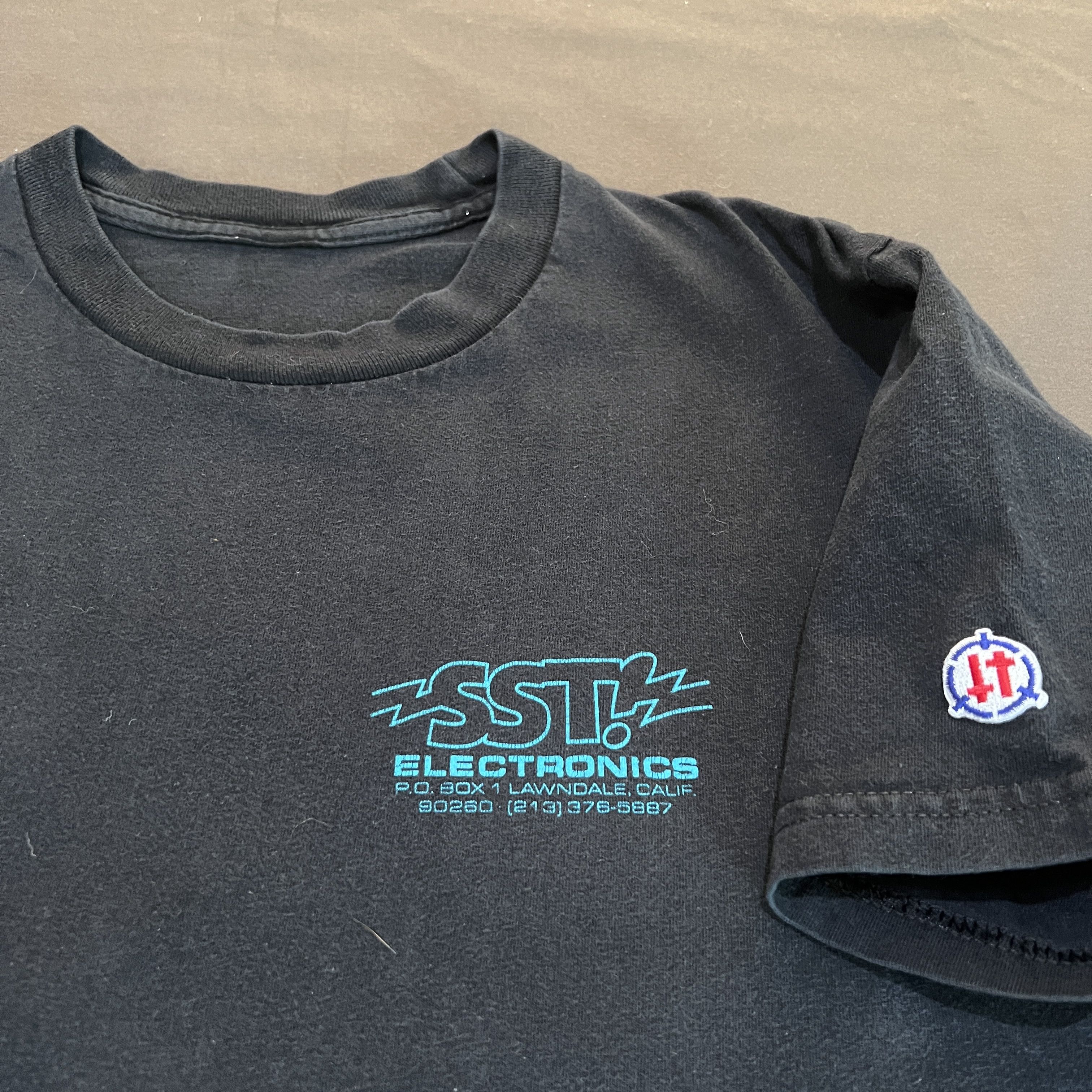 Vintage Y2K Greg Ginn Panic Black Flag SST Record Tee Size US M / EU 48-50 / 2 - 7 Thumbnail