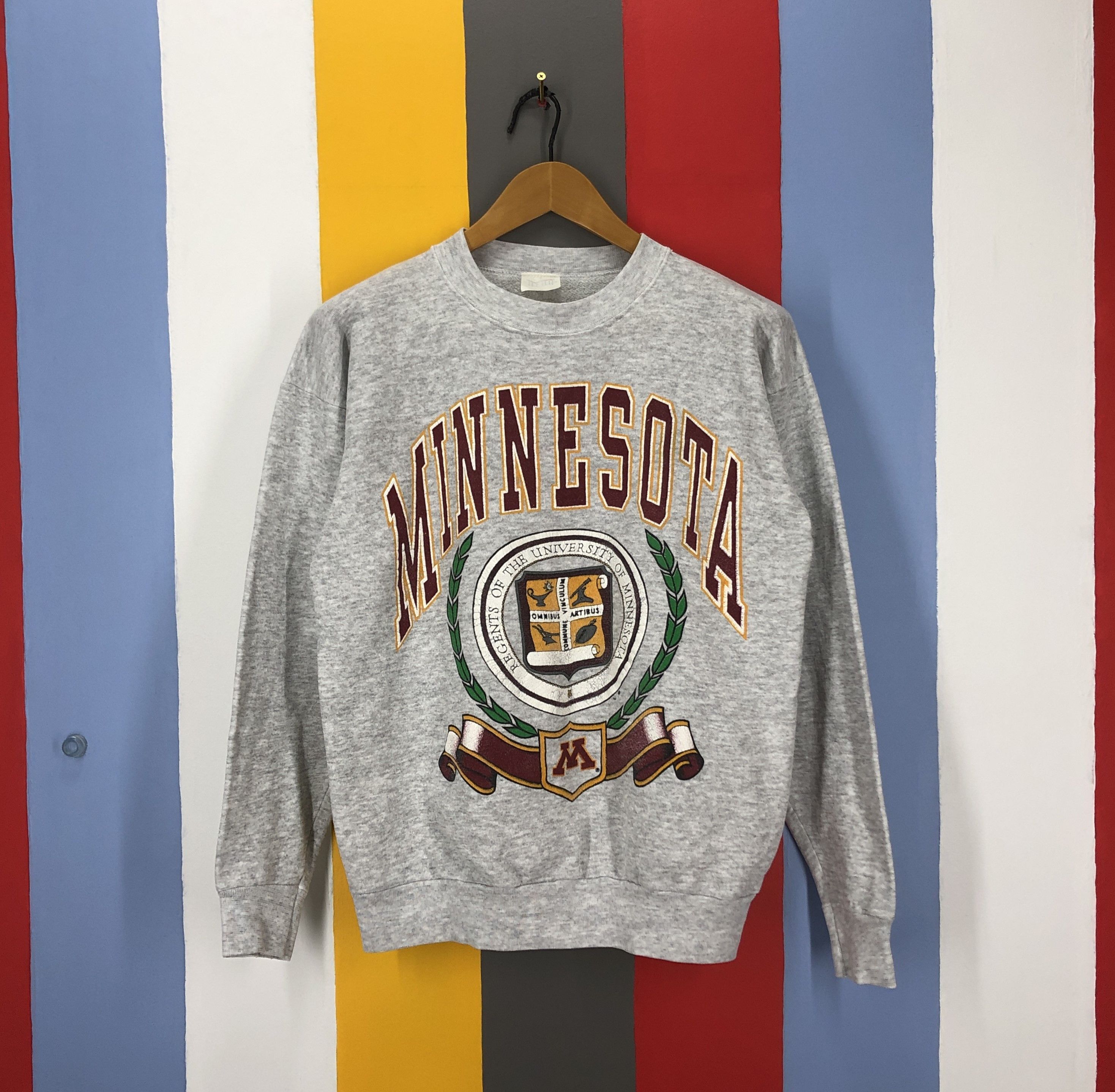 Vintage 90s Vintage UNIVERSITY OF MINNESOTA Sweatshirt Rare #1043/AK Size US M / EU 48-50 / 2 - 1 Thumbnail