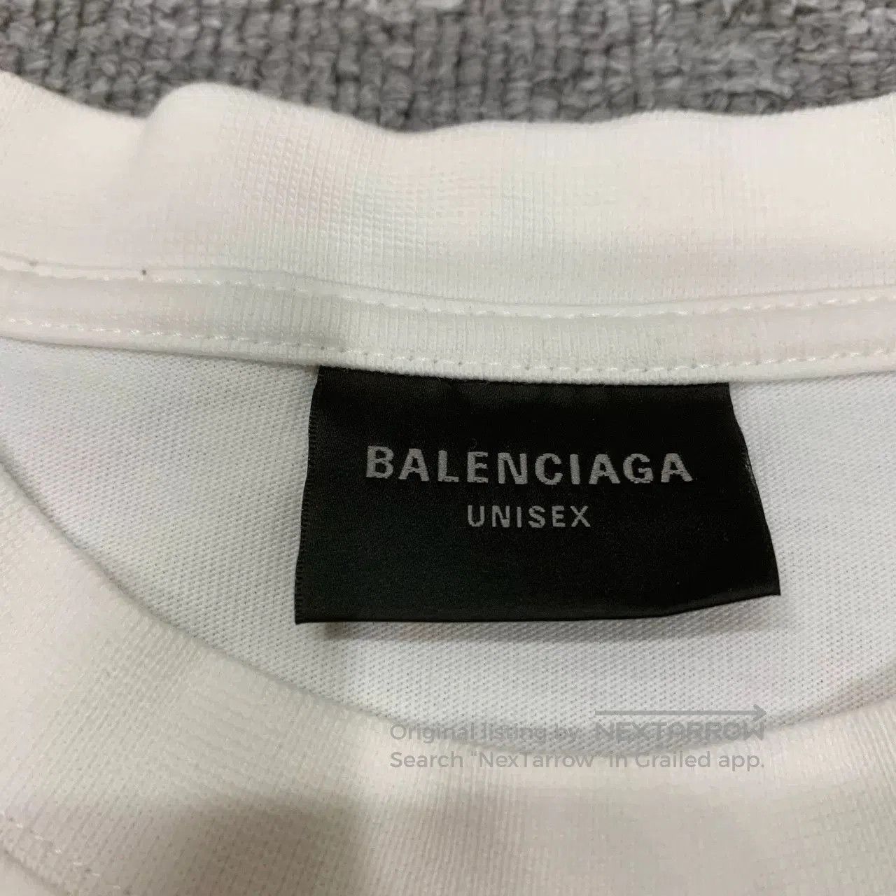 Balenciaga Balenciaga White Distressed Logo T-Shirt. Size US XXS / EU 40 - 5 Thumbnail