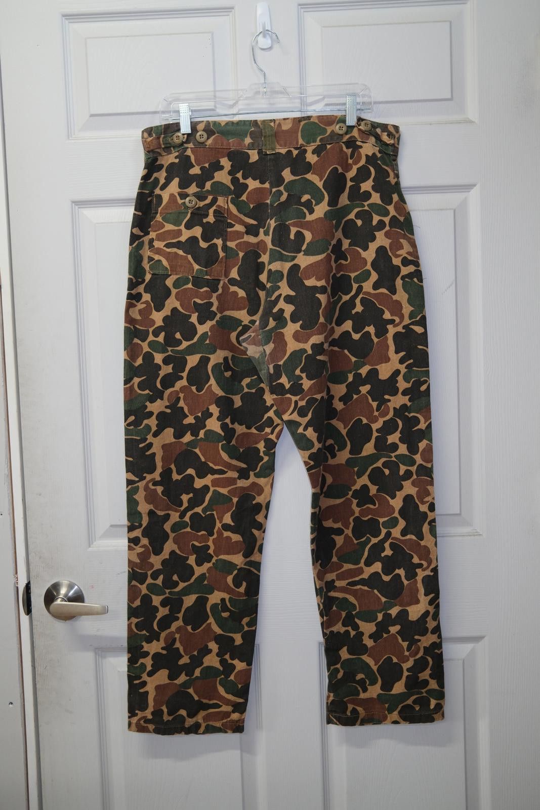 Vintage 70's Duck Camo Straight-Leg-Pant Size 36" / US 14 / IT 50 - 2 Thumbnail