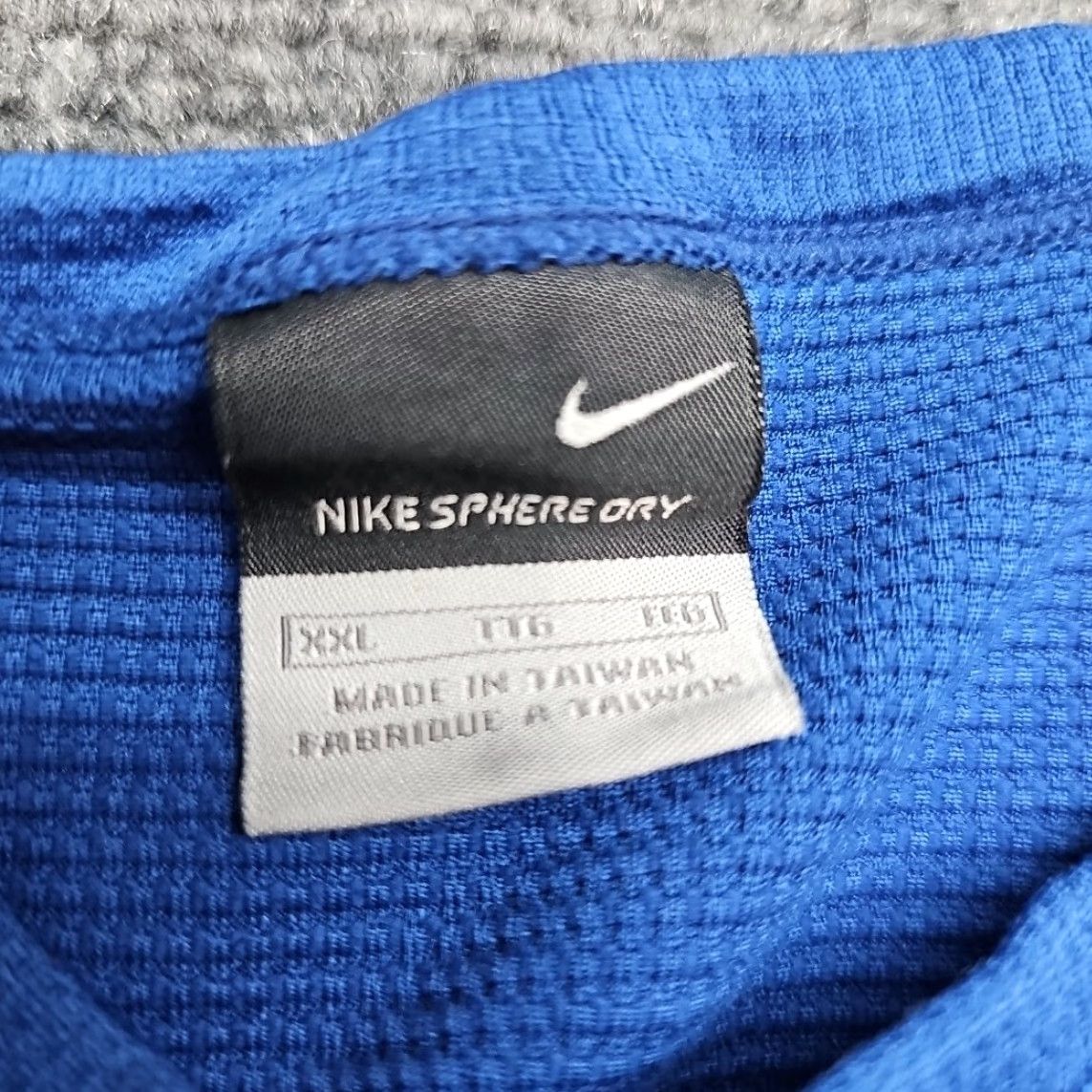 Nike VINTAGE Nike Tennis Center Court Swoosh Shirt Men 2XL Sleeveless Blue White Nike Dri-FIT Sphere Dry 90s Logo Sports Shirt Size US XXL / EU 58 / 5 - 4 Thumbnail