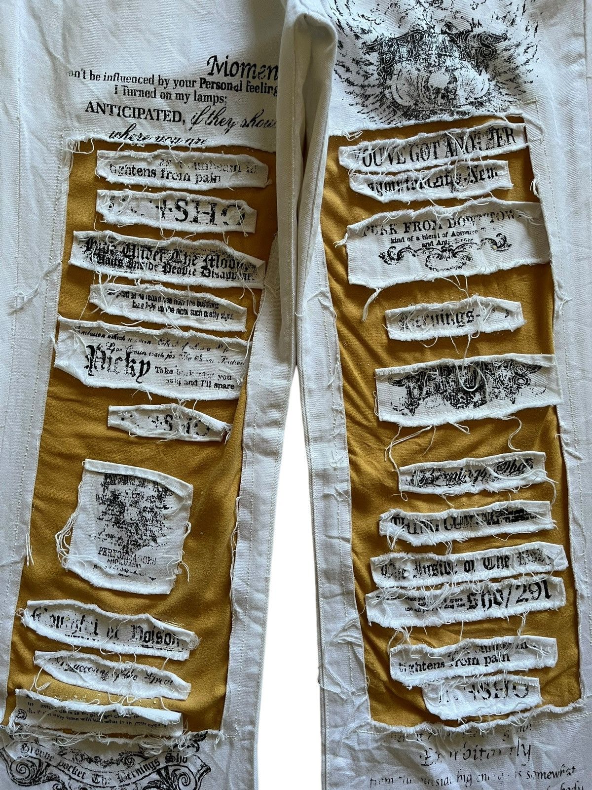 Japanese Brand Vintage Japanese Bernings Sho Flared Patches Jeans Size US 29 - 5 Thumbnail
