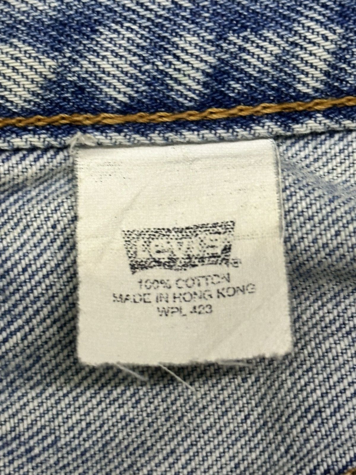 Levi's Vintage Levis Straight Jeans With Painted and Faded Wash Size US 33 - 11 Thumbnail