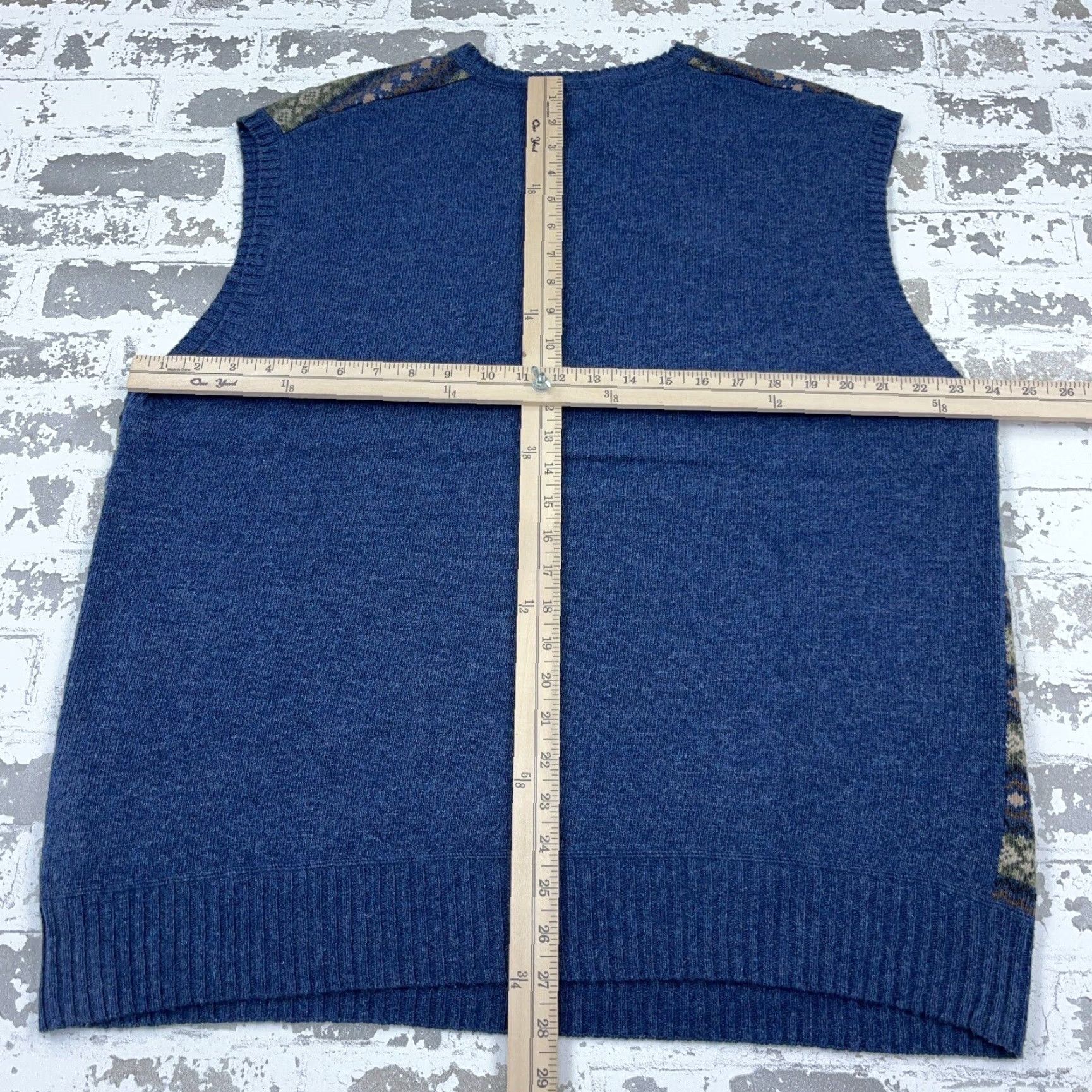 Nautica VINTAGE Nautica Sweater Vest Men XL Blue Fair Isle Wool Blend Knitted Classic Dress Casual Office Size US XL / EU 56 / 4 - 6 Thumbnail