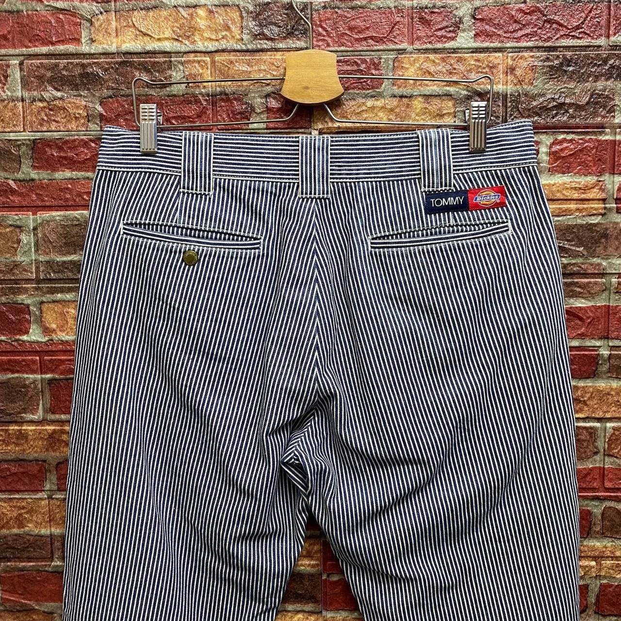 Dickies DICKIES X TOMMY Hickory Stripe Workwear Carpenter Pants Size US 33 - 8 Thumbnail
