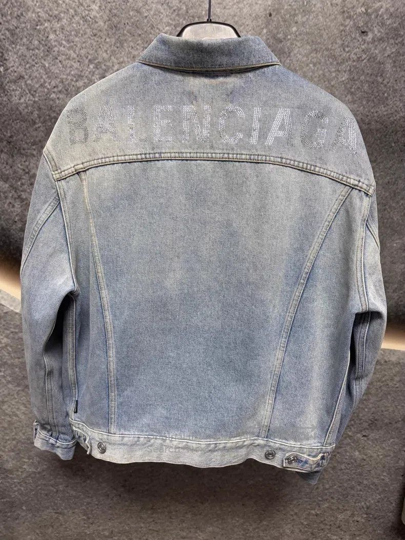 Balenciaga Balenciaga Denim Jacket Size XXS / US 00 / IT 34 - 2 Thumbnail