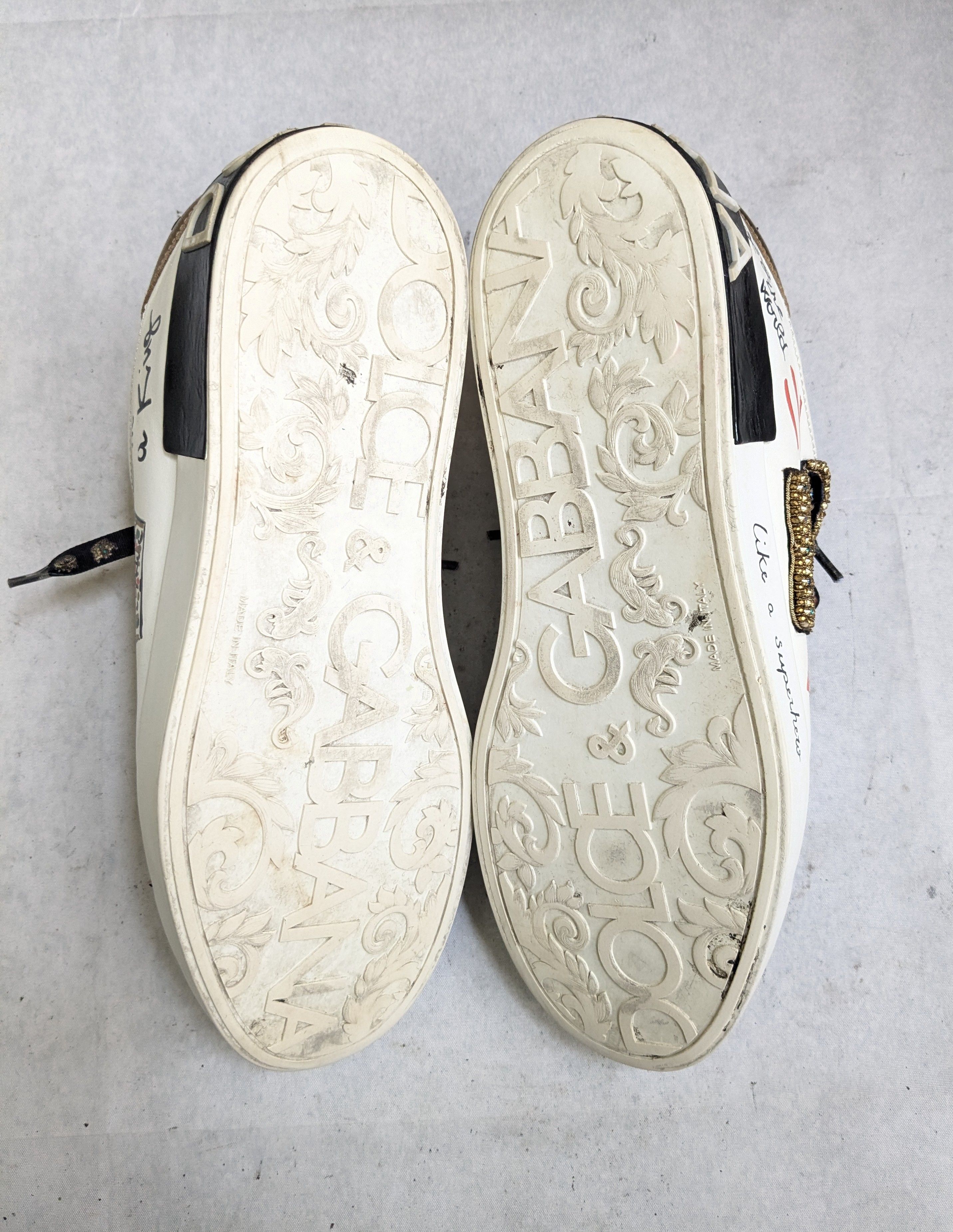 Dolce & Gabbana Dolce & Gabbana Portofino Sneakers White 11 Crown King Size US 11 / EU 44 - 14 Thumbnail