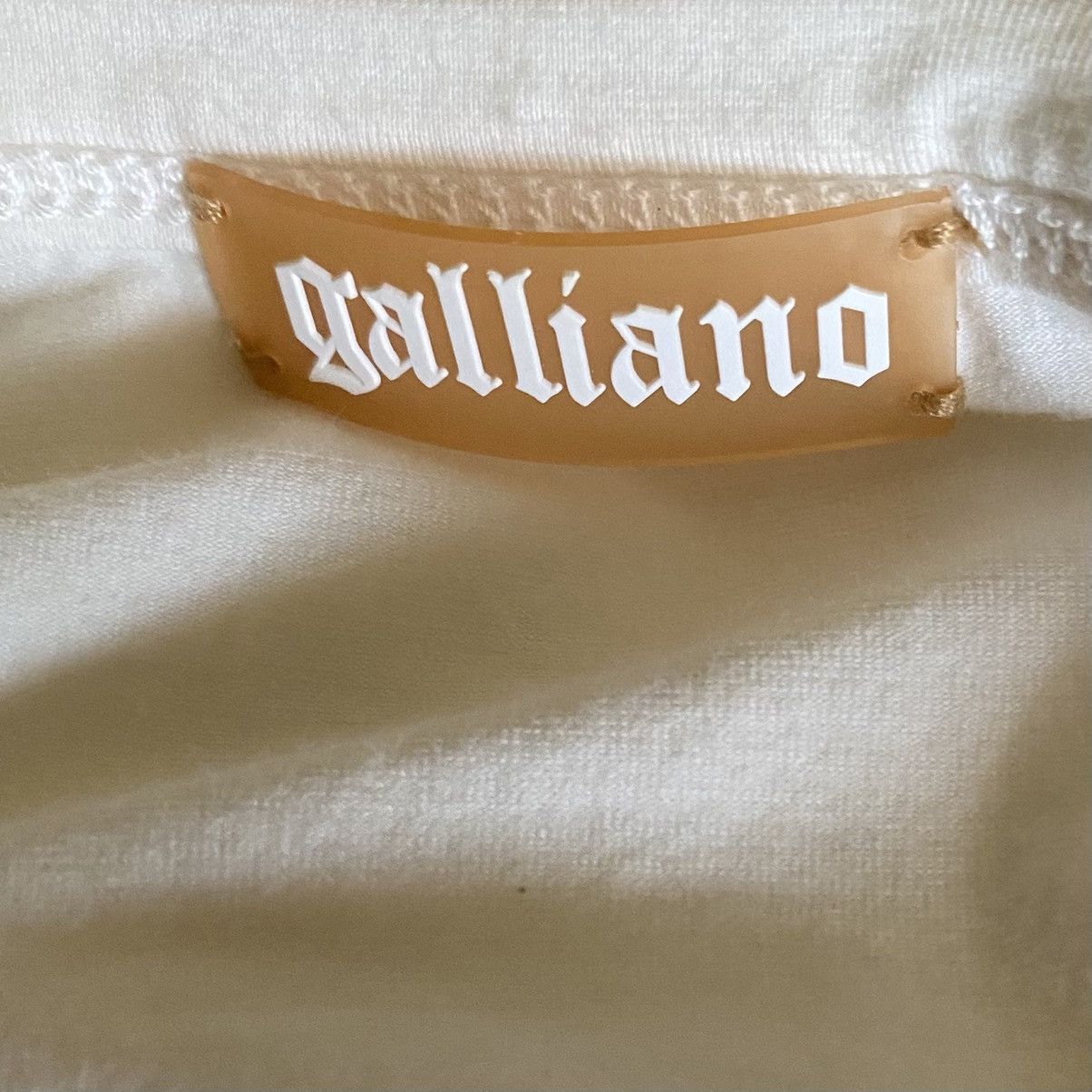 John Galliano 2000’s Wax Stamp Newspaper T Shirt Size S / US 4 / IT 40 - 7 Thumbnail