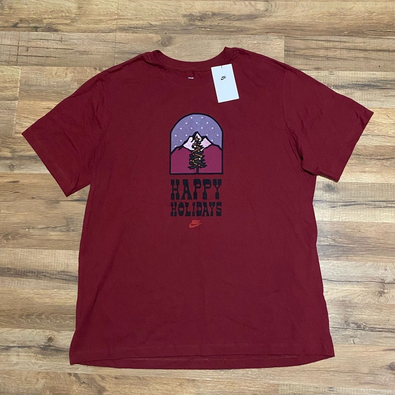 Nike Nike Happy Holidays Short Sleeve Size US XL / EU 56 / 4 - 1 Thumbnail