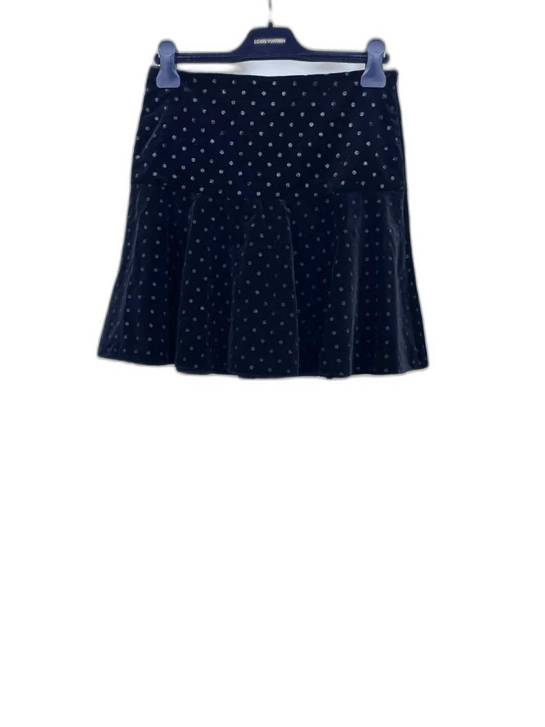 Valentino Valentino Polka Dot Velvet Skirt Size US 40 / EU 56 - 1 Thumbnail
