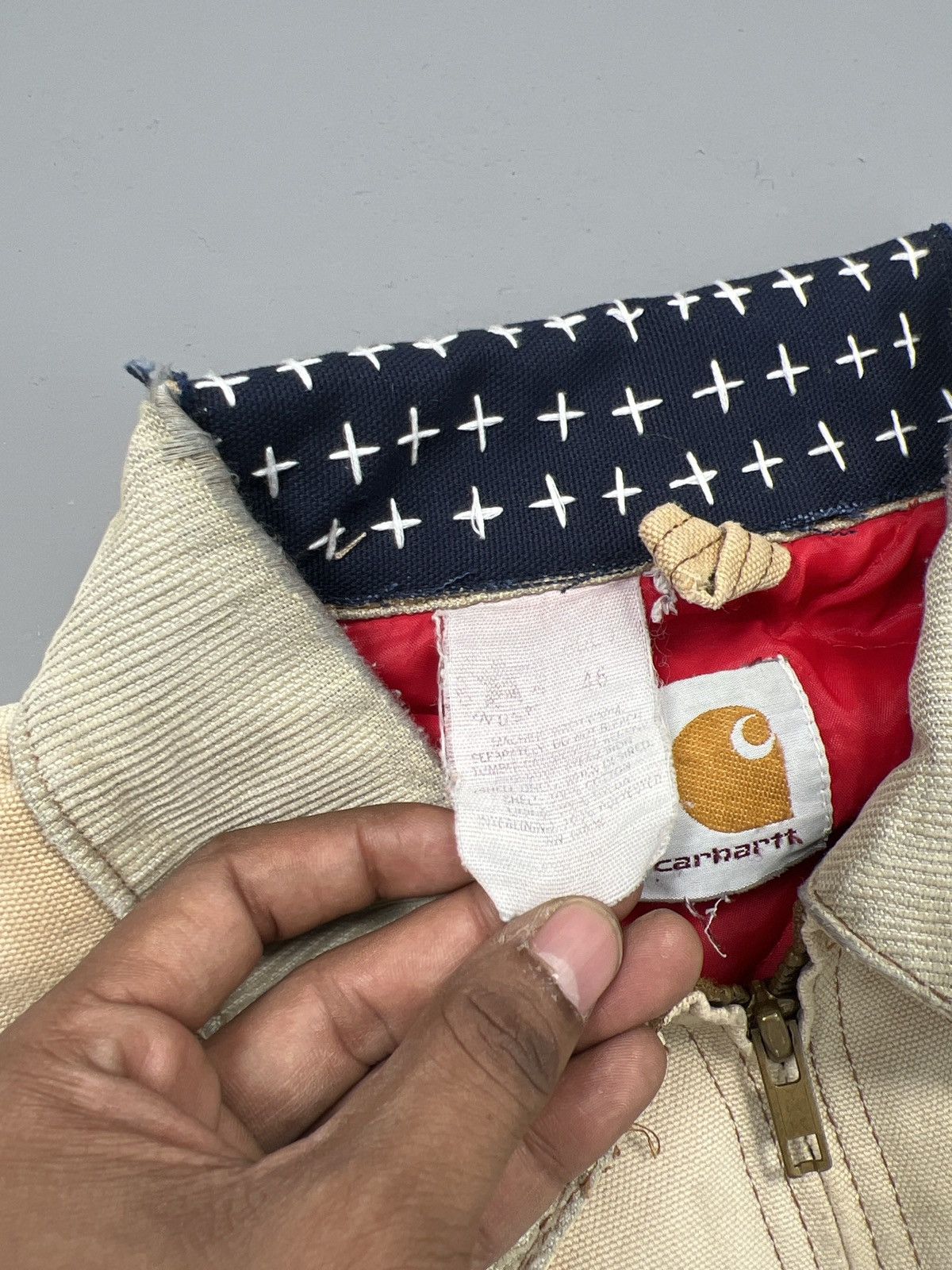 Carhartt Vintage sundae Carhartt Shashiko embroidery Detroit Size US L / EU 52-54 / 3 - 5 Thumbnail