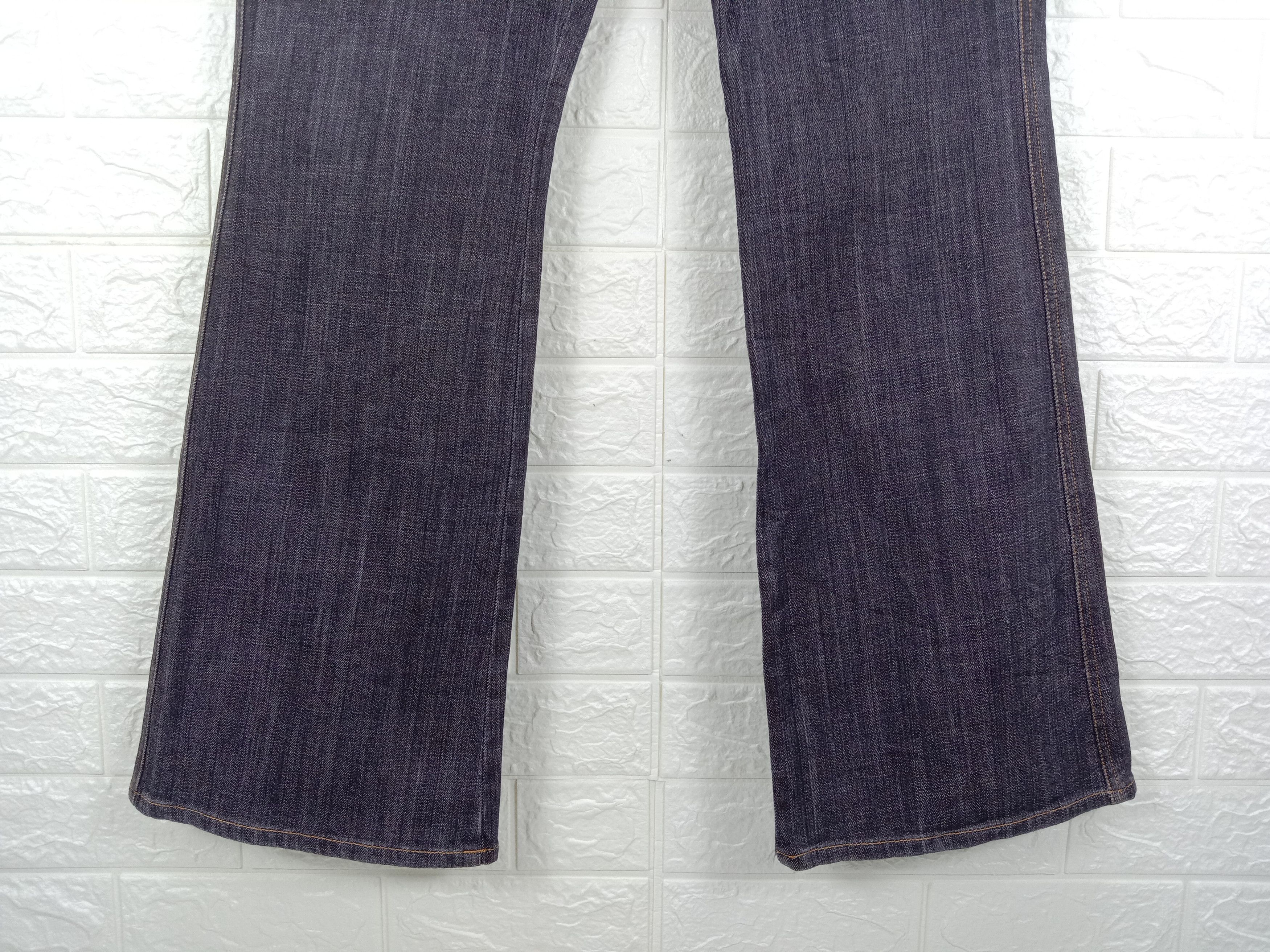 Japanese Brand Vintage Allure de Elle Faded Black Boot cut Flare Jeans Size 33" - 4 Thumbnail