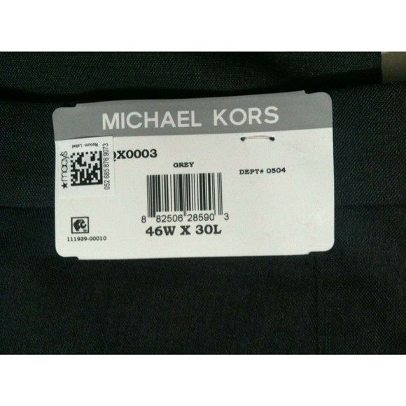 Michael Kors MICHAEL KORS MENS NEW 83%PLYSTR 15%RAYON DRESS PANTS 46/30 Size 46R - 2 Thumbnail