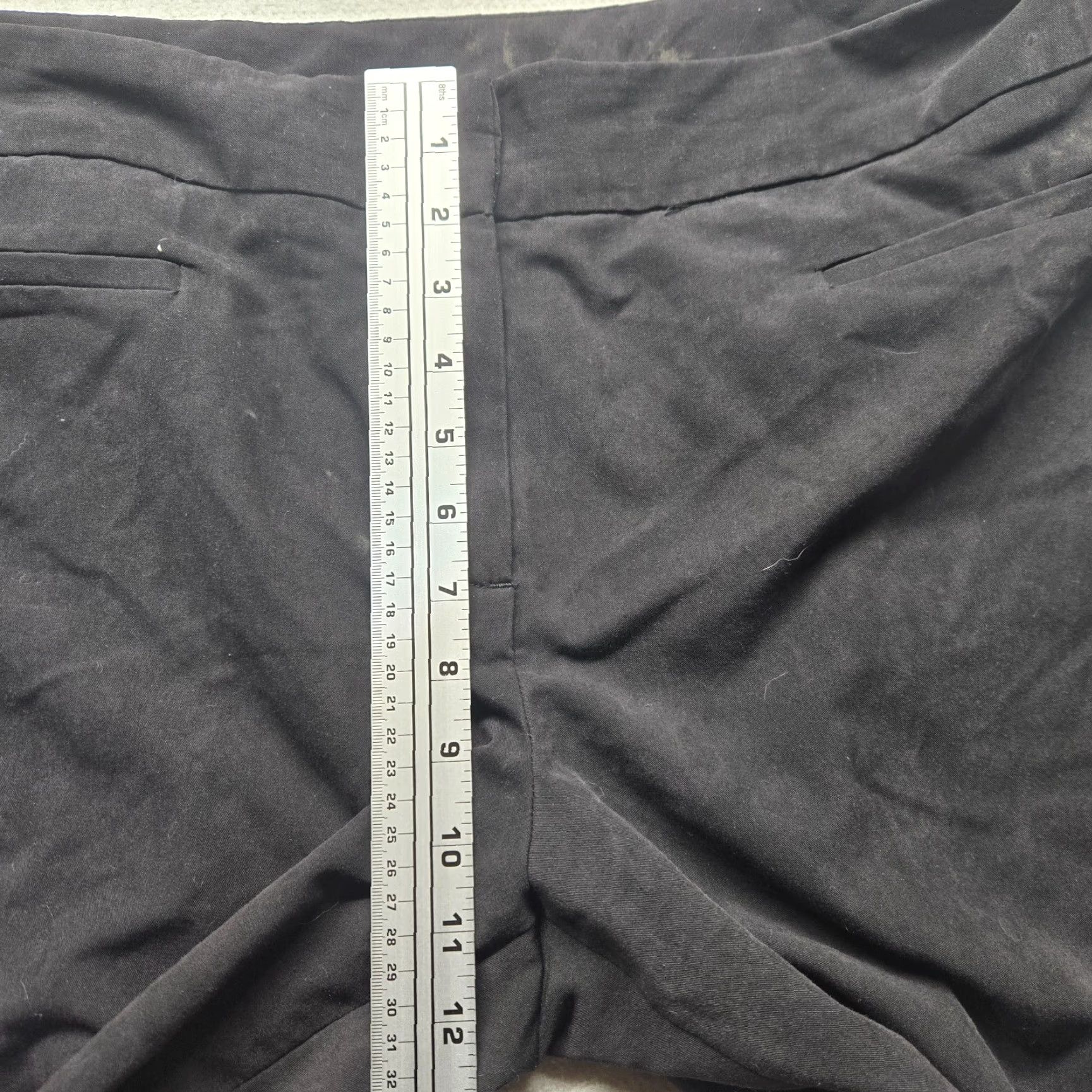 Vintage Larry Levine Pants Women Adult 16 Black Stretch Casual Slacks Size 38" / US 16 / IT 52 - 5 Thumbnail