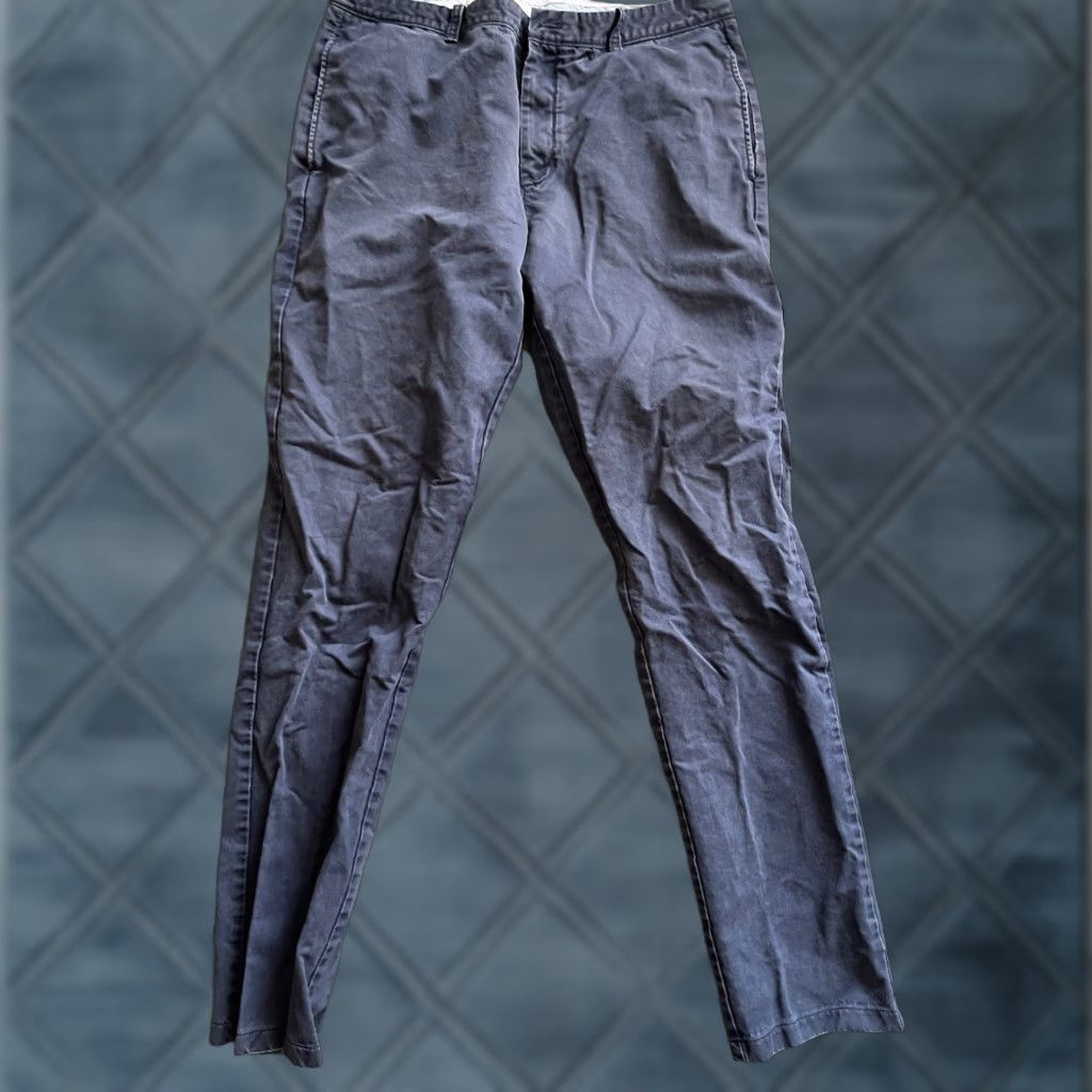 J.Crew VINTAGE J.CREW Men's Slim Chino Pants Size 36 Blue Cotton Flat Front Straight Leg Size US 36 / EU 52 - 1 Thumbnail