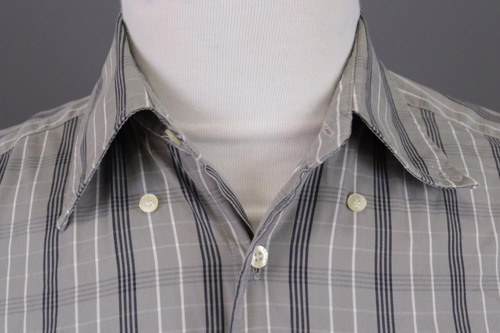 Lacoste Men Lacoste Brown Check Button Dress Shirt Size 39 Size US M / EU 48-50 / 2 - 6 Thumbnail