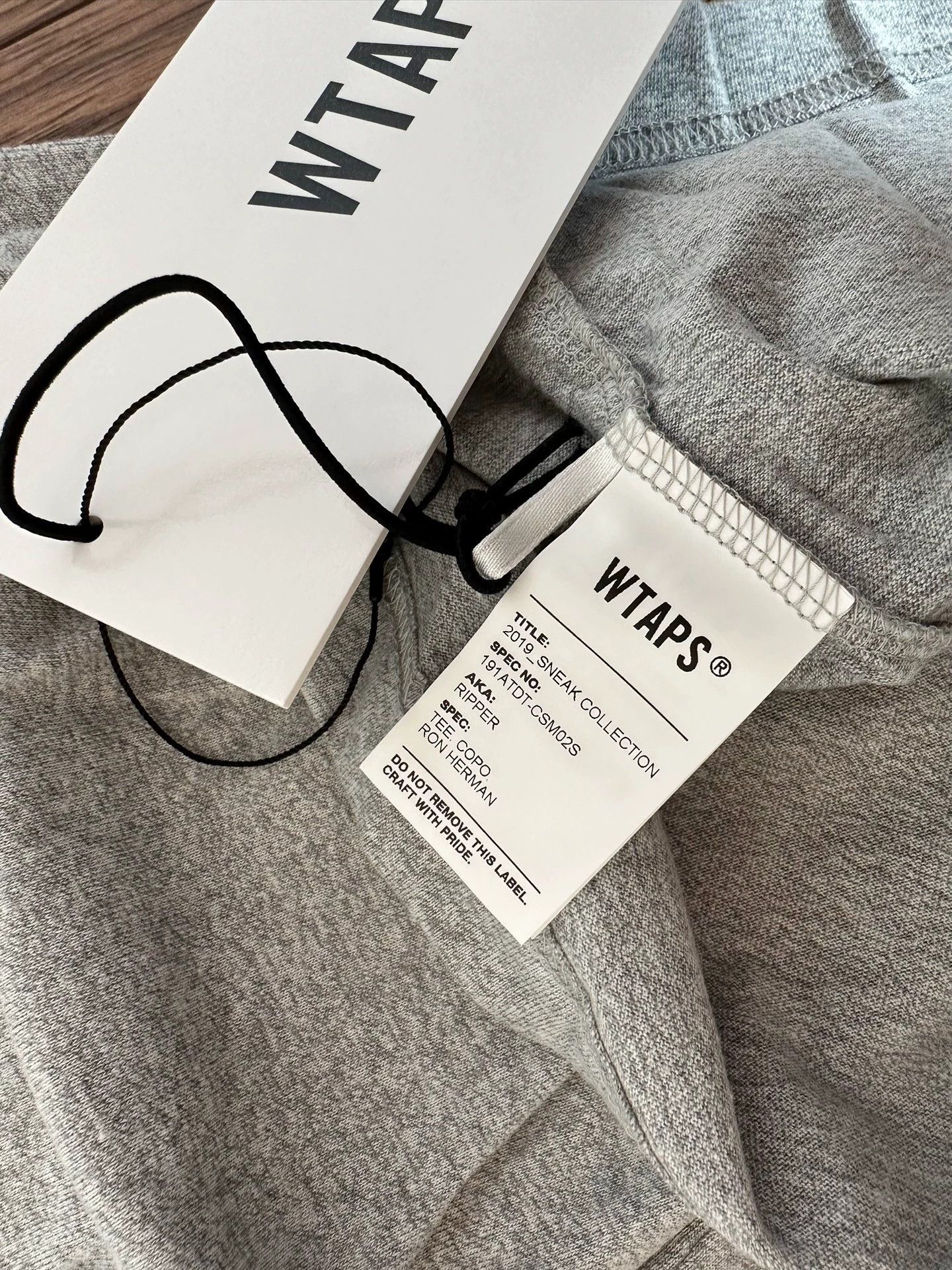 Wtaps WTAPS RIPPER TEE x RON HERMAN 19SS New Gray M / Black M Size US M / EU 48-50 / 2 - 4 Thumbnail