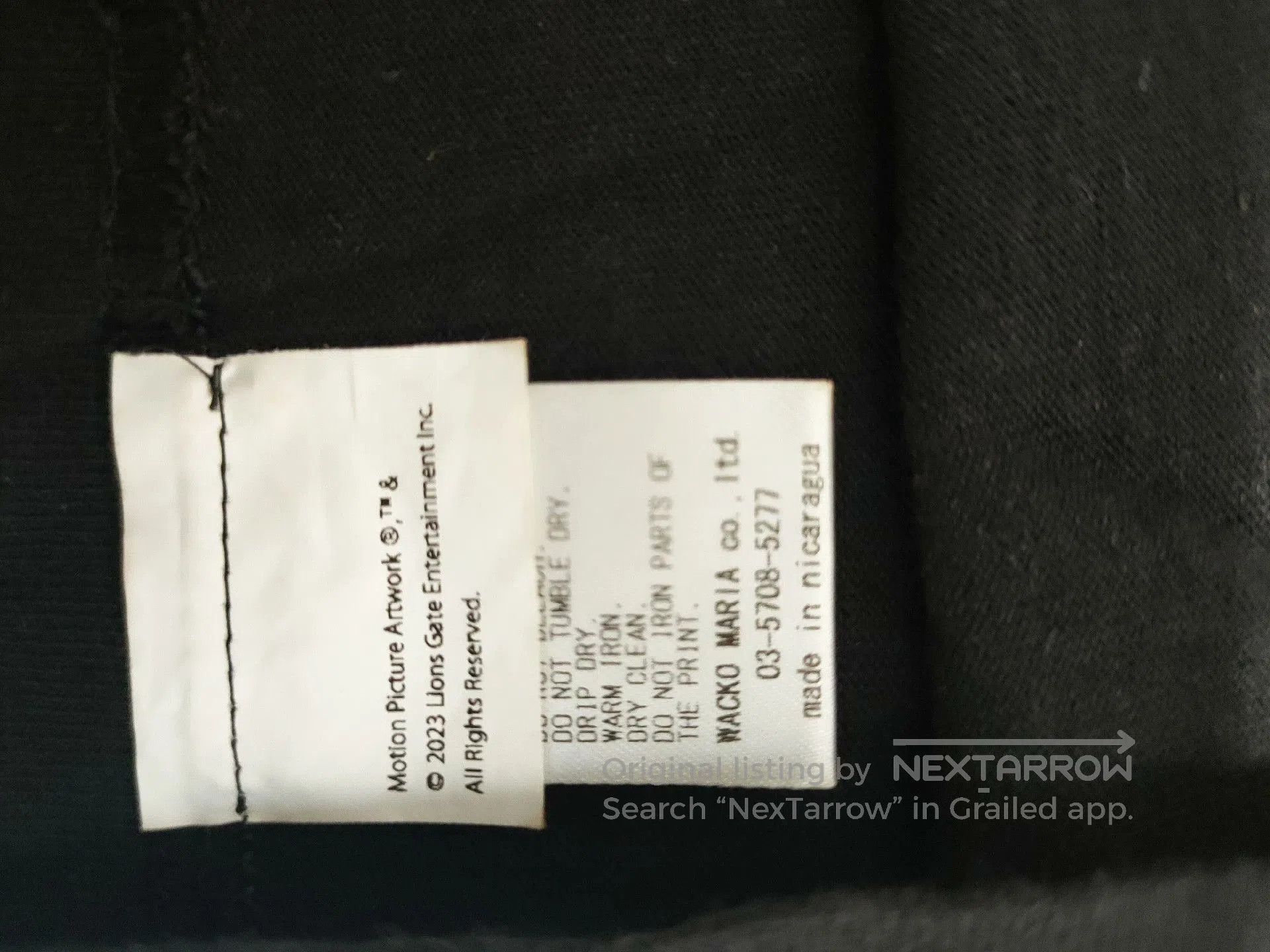 Wacko Maria Wackomaria Quentin Movie T. Size US L / EU 52-54 / 3 - 4 Thumbnail