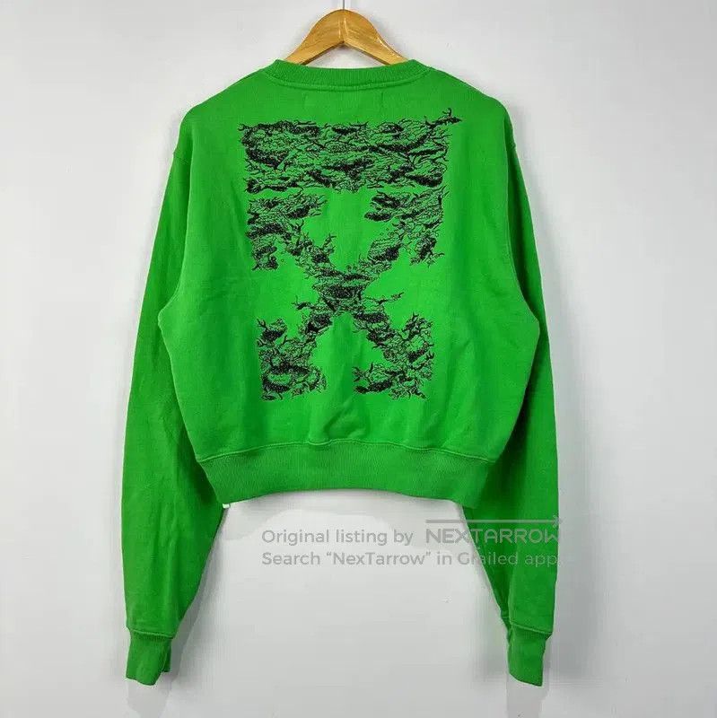 Off-White Off-White Green Cotton Women's Hoodie . Size S / US 4 / IT 40 - 2 Thumbnail
