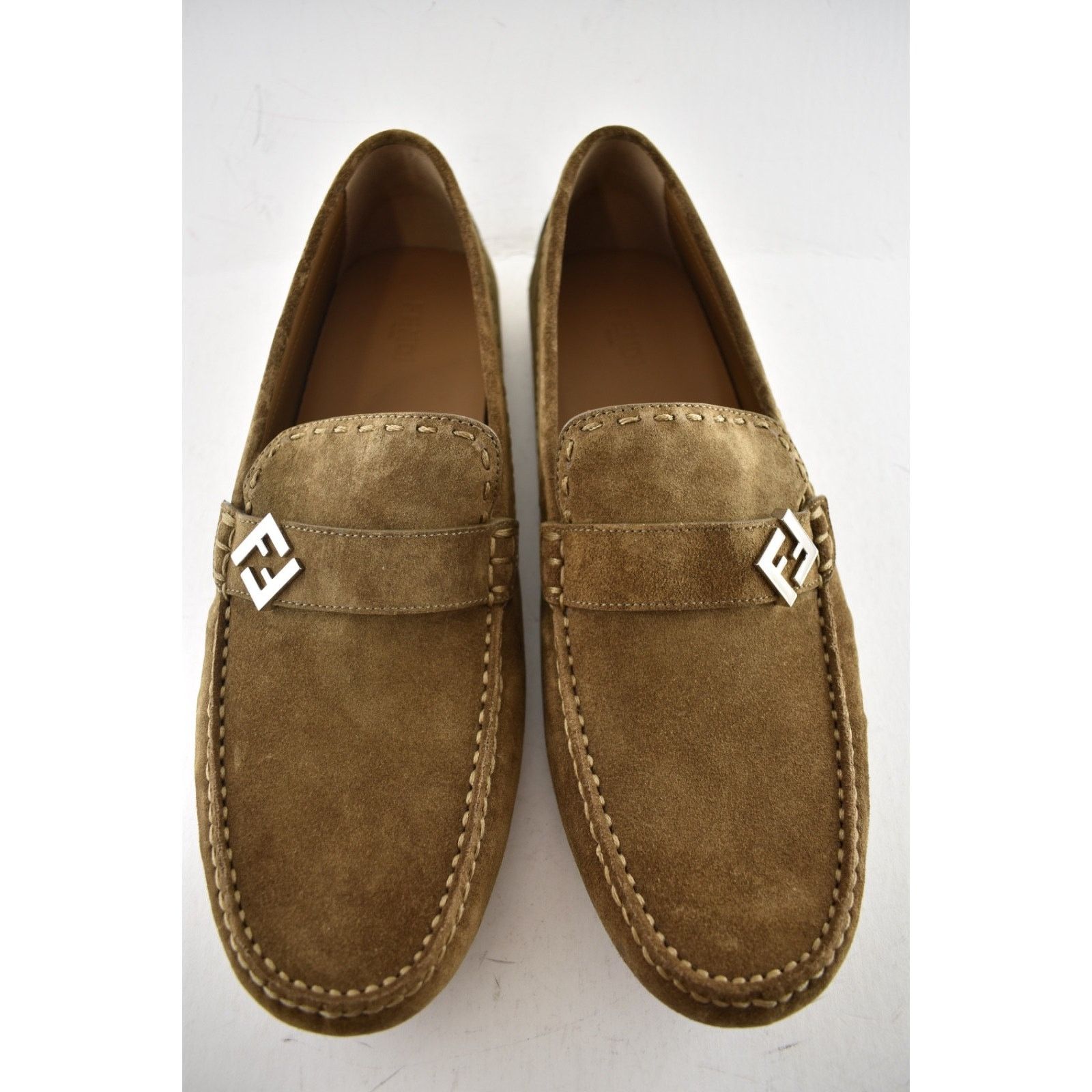 Fendi Fendi Driver Crosta Suede Brown Loafer Slip On US 12 Size US 12 / EU 45 - 11 Thumbnail