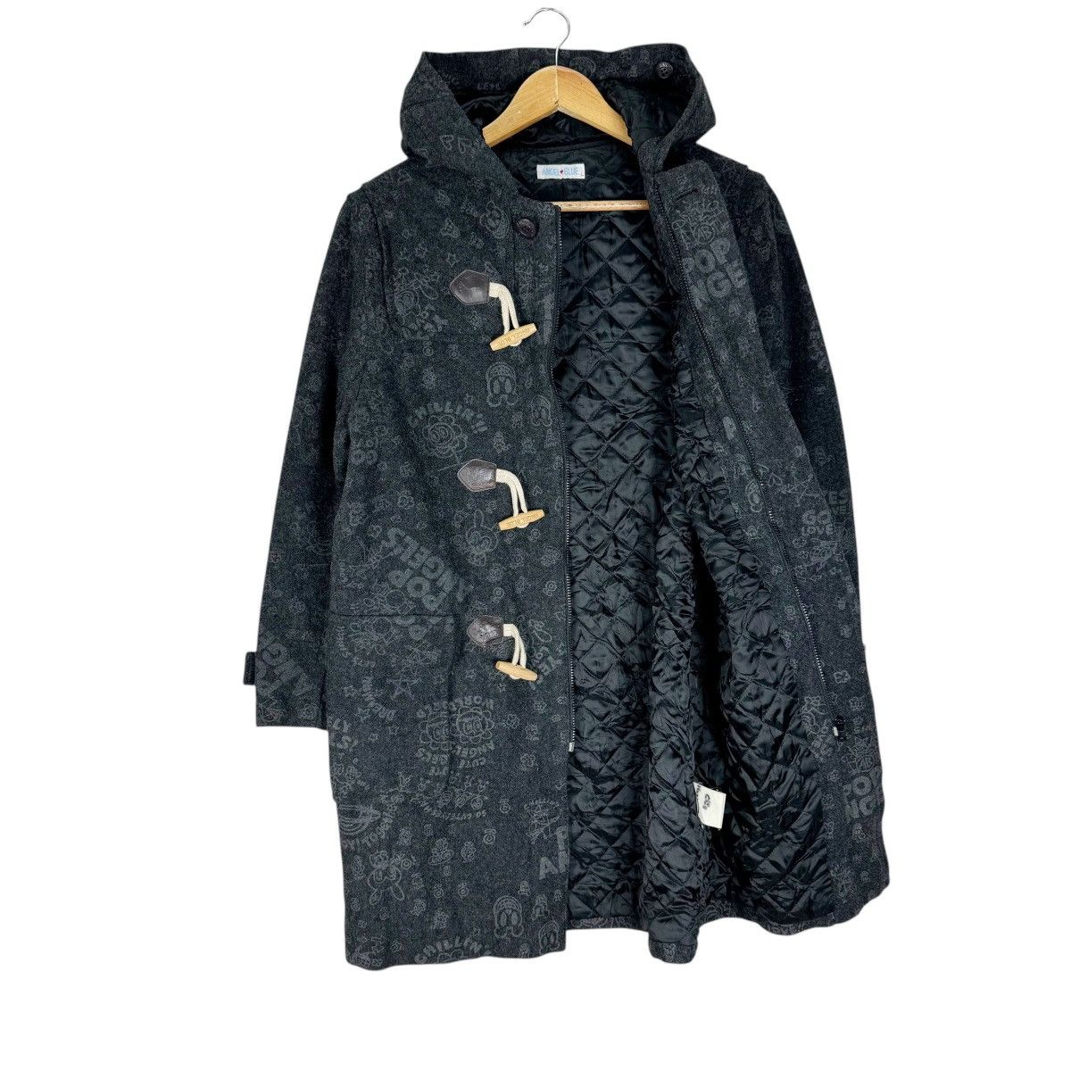 Angel Blue 🌟ANGEL BLUE HOODIE DUFFLE COAT JACKET Size L / US 10 / IT 46 - 8 Thumbnail