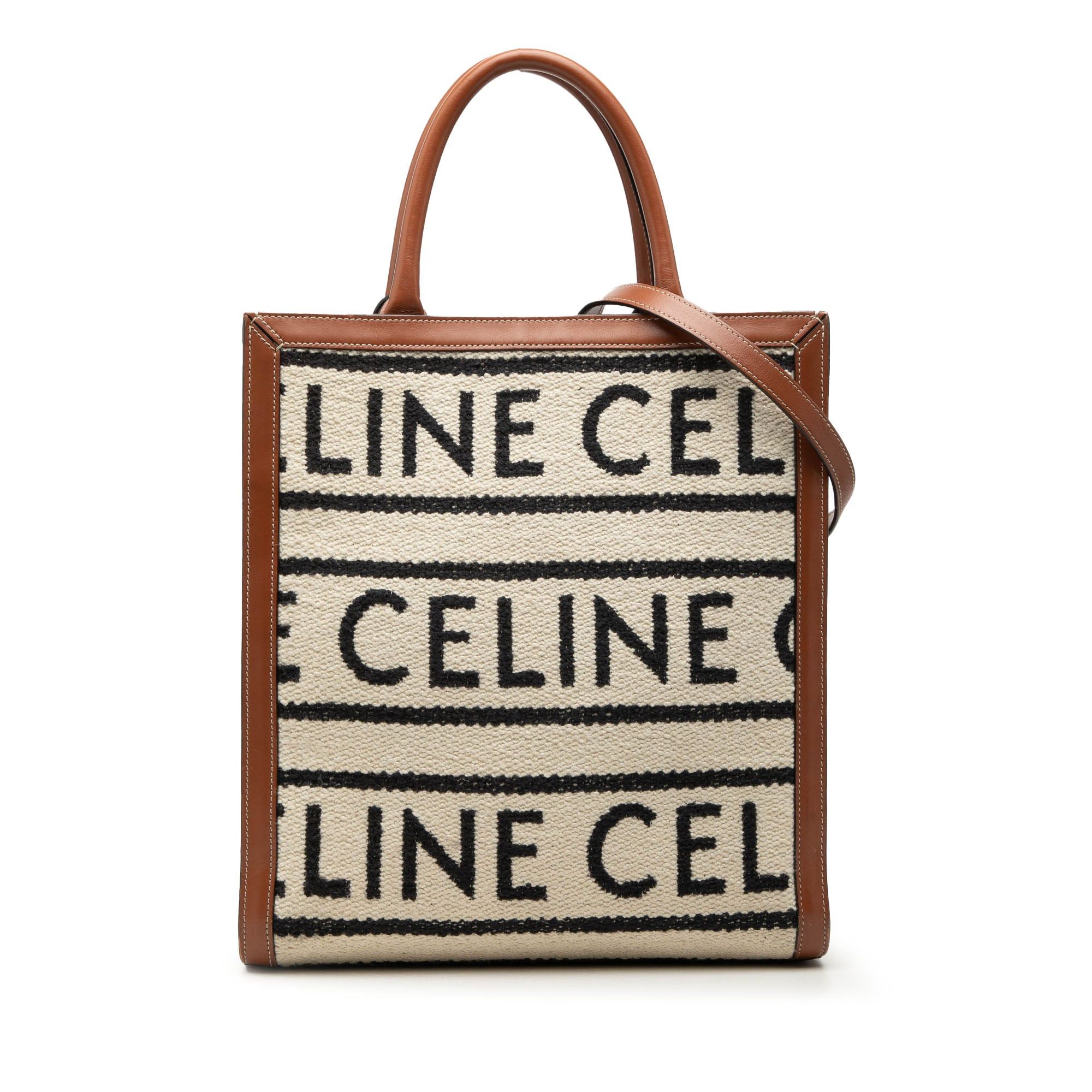 Celine Small Textile All Over Vertical Cabas Tote Size ONE SIZE - 1 Thumbnail