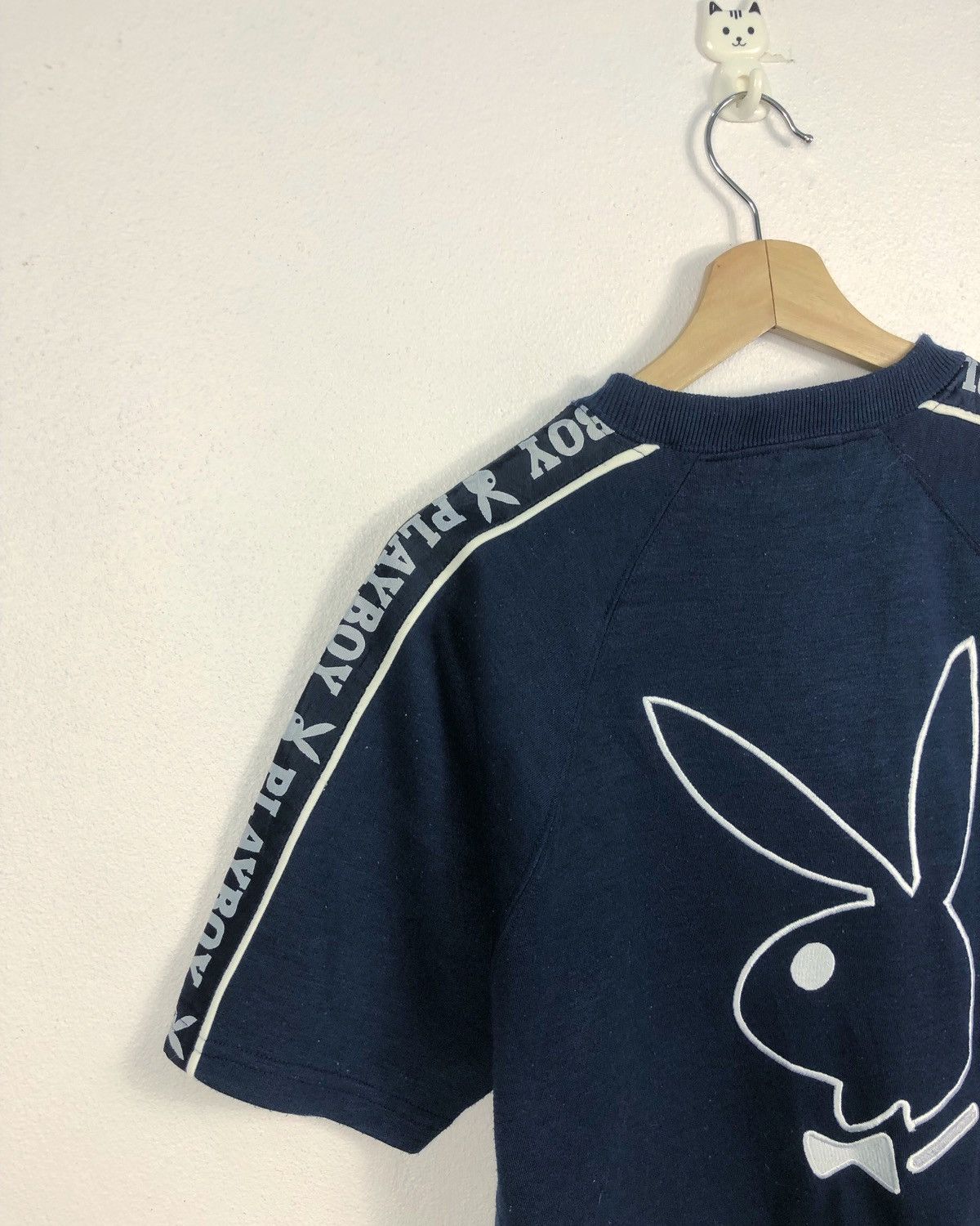 Playboy Rare Vintage Playboy Embroidered Big Logo Tee Size US M / EU 48-50 / 2 - 9 Thumbnail