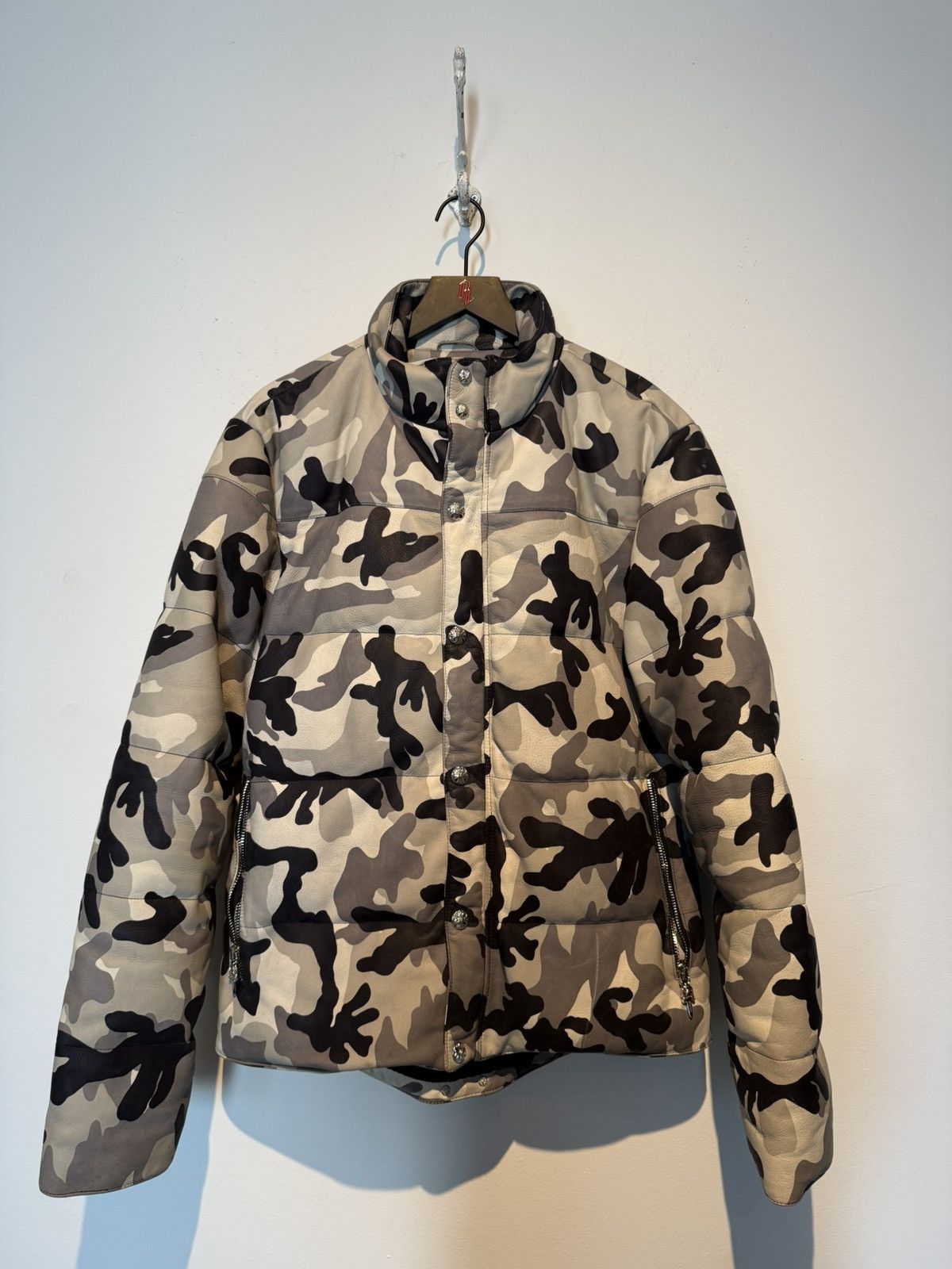 Chrome Hearts Chrome Hearts Snow Camo Leather Puffer Jacket Size US XXL / EU 58 / 5 - 1 Thumbnail