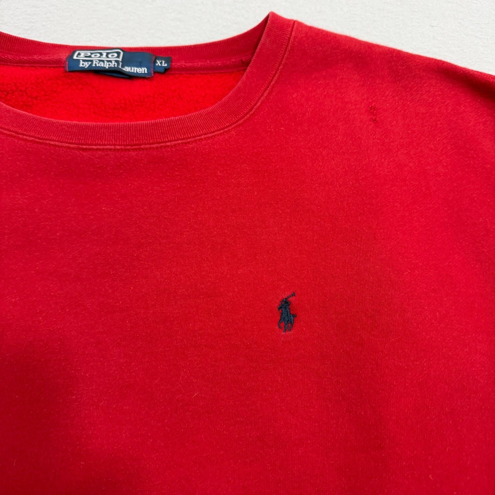 Polo Ralph Lauren Vintage Polo Ralph Lauren Sweatshirt XL Red Crewneck 90s Size US XL / EU 56 / 4 - 3 Thumbnail