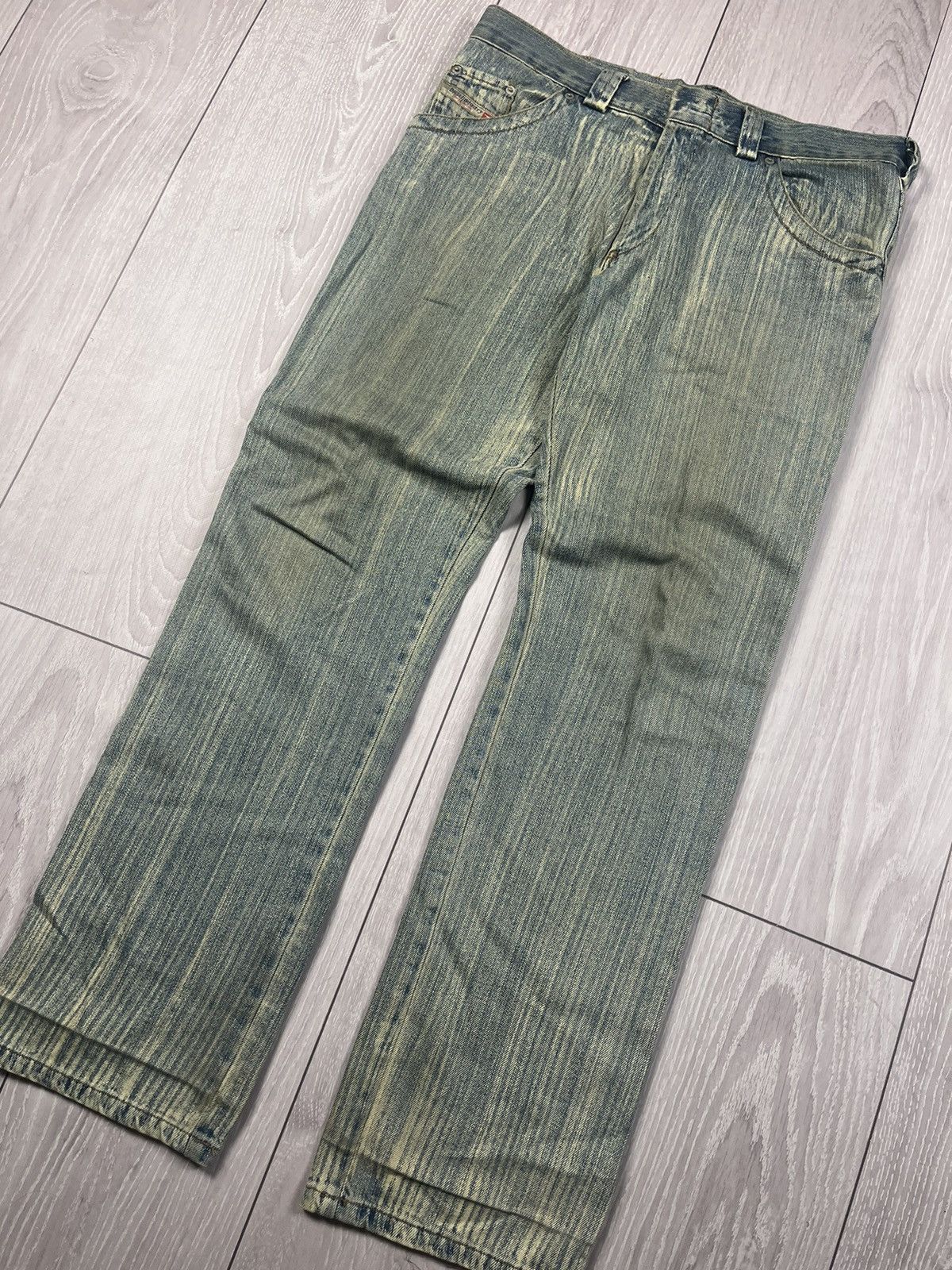 Diesel × Vintage Vintage Y2K Diesel Faded Pants Jeans Size US 33 - 4 Thumbnail