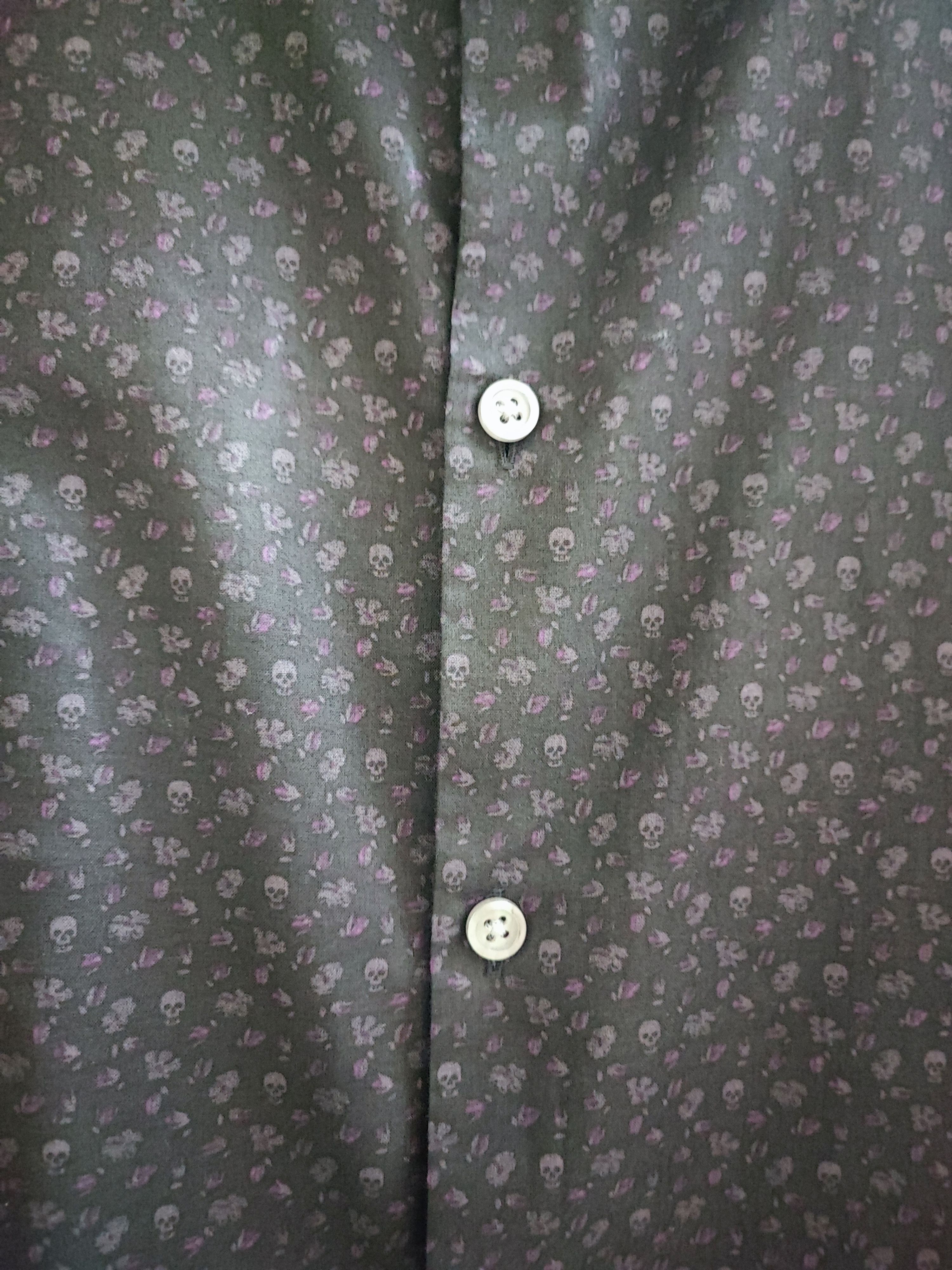 John Varvatos John Varvatos Skull & Flora Long Sleeve Shirt Size US L / EU 52-54 / 3 - 5 Thumbnail