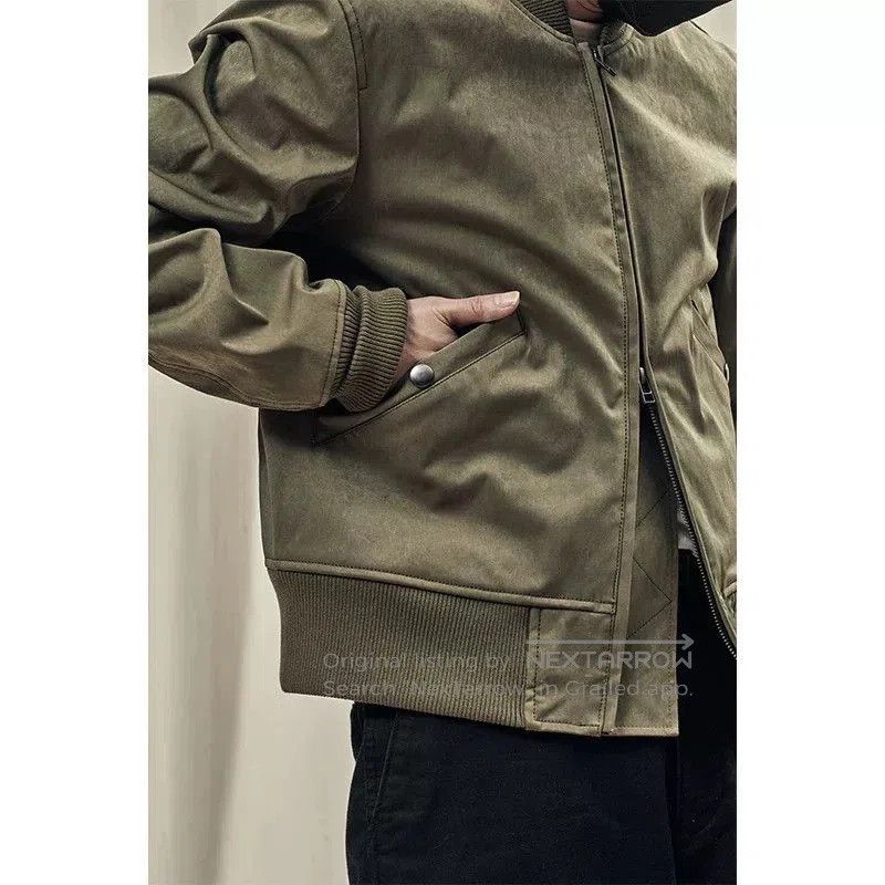 IJJI Rivers OJJ Military Green Flight Jacket. Size US S / EU 44-46 / 1 - 5 Thumbnail