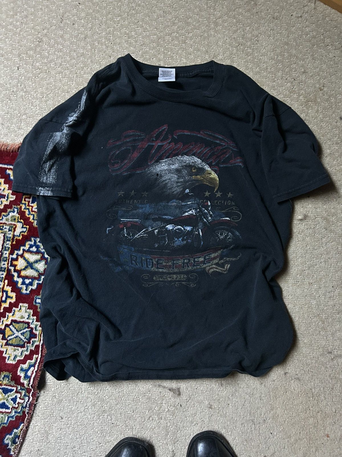 Vintage faded vintage american ride free t-shirt Size US M / EU 48-50 / 2 - 1 Thumbnail