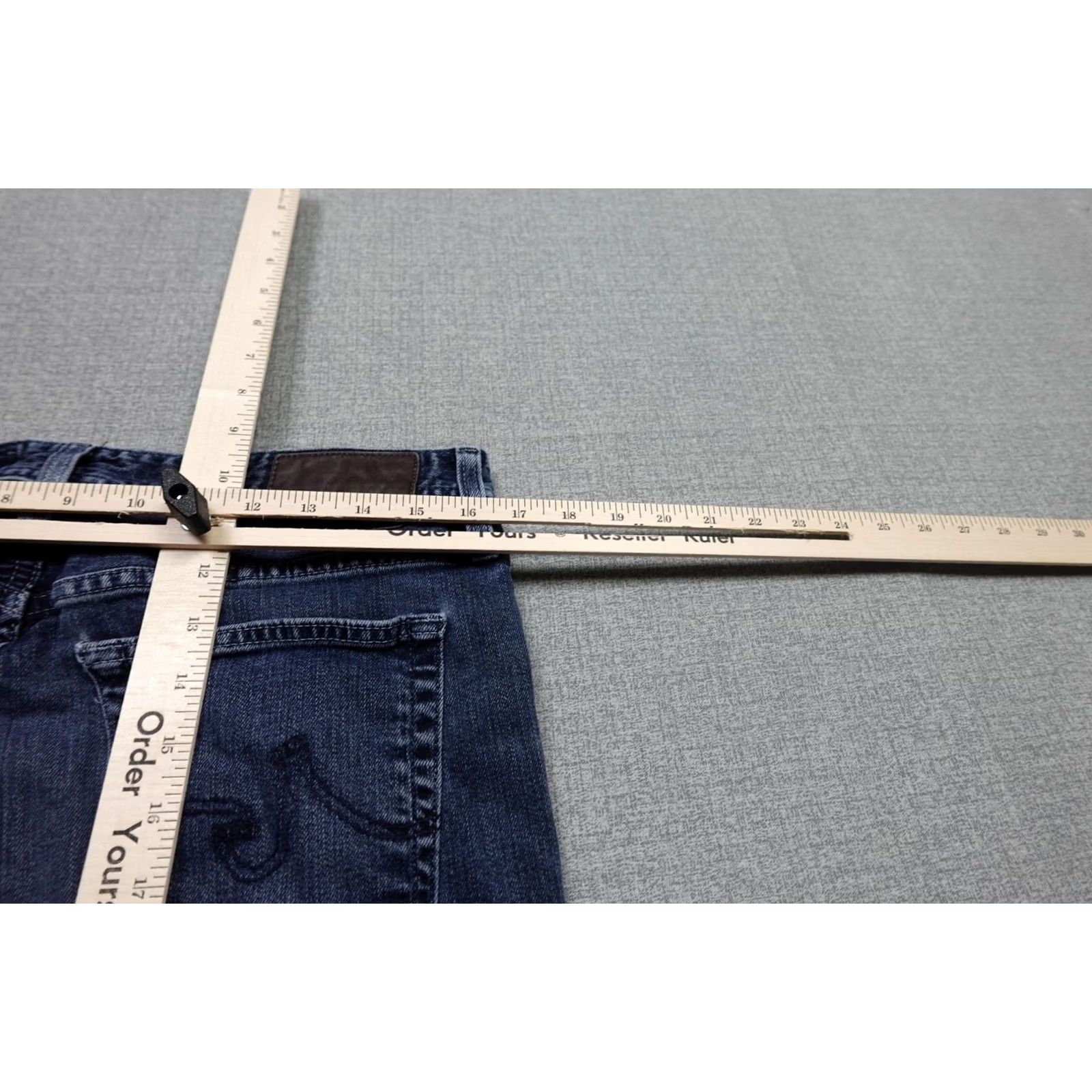 Vintage AG Adriano Goldschmied The Everett Jeans Mens 33x30 Slim Straight Blue Stretch Denim Five-Pocket Powerhouse Regular Rise Mid Vintage: No Size US 33 - 7 Thumbnail